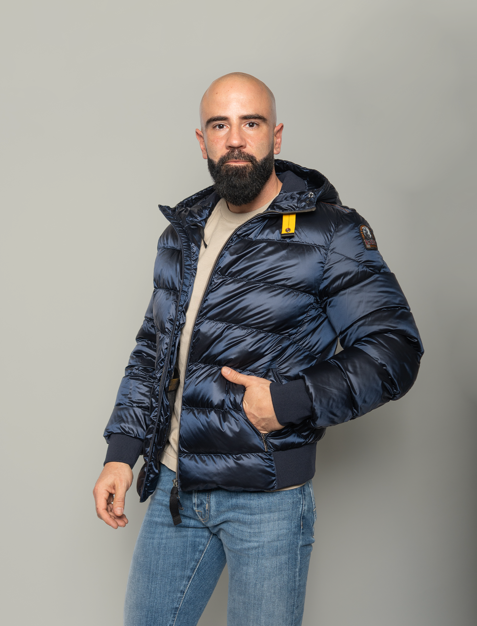 Pharrell bomber down jacket