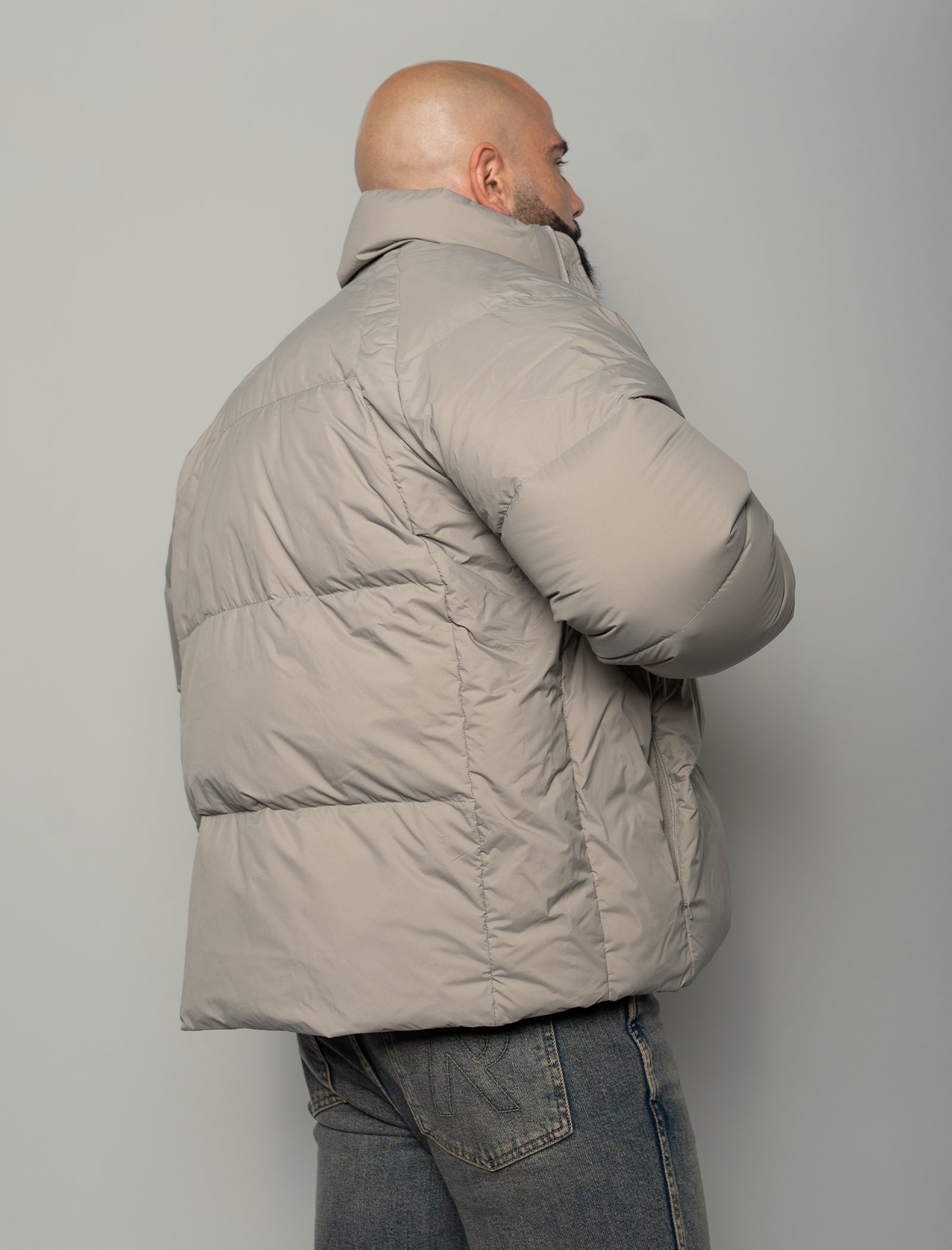 Funnel puffer jacket