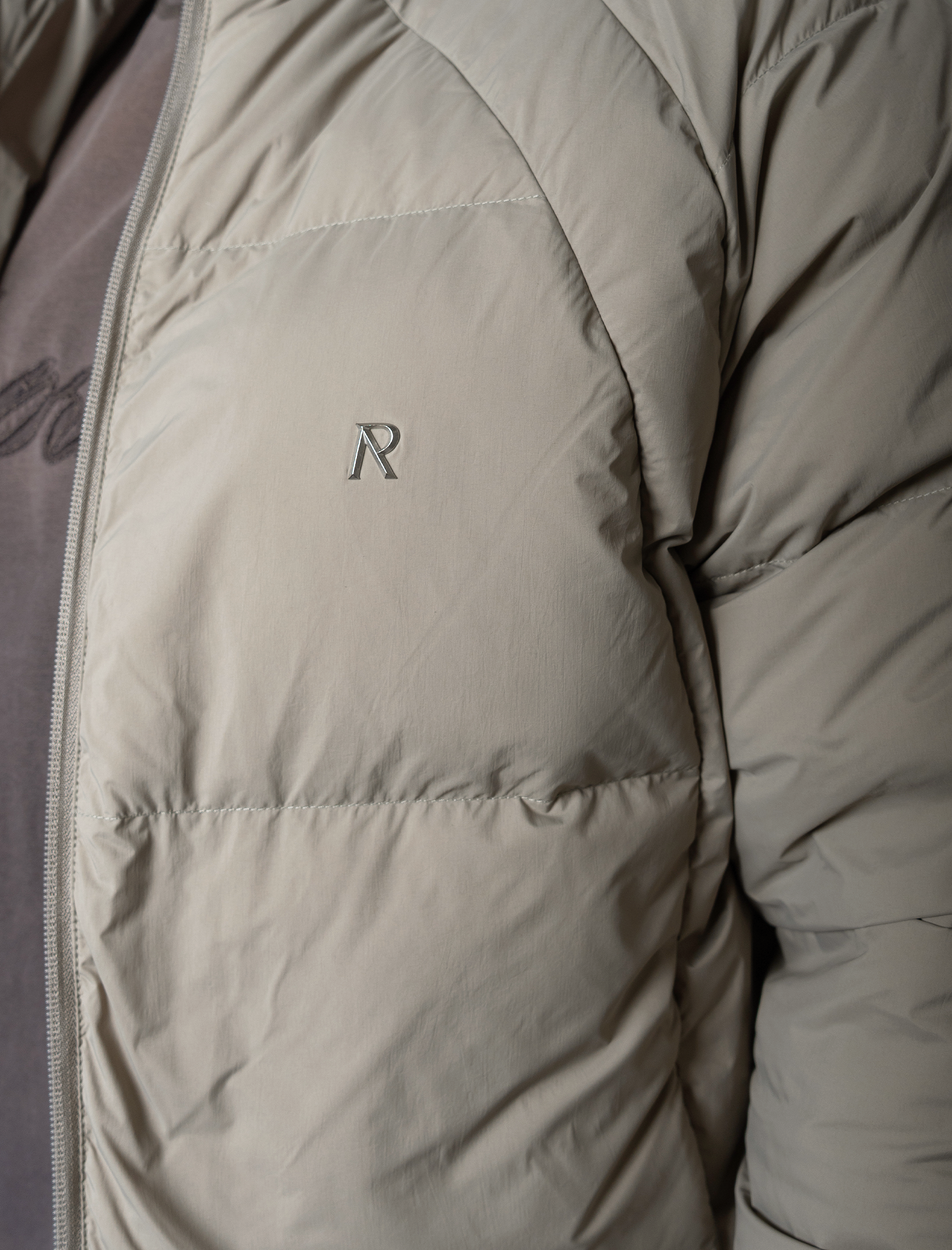 Funnel puffer jacket