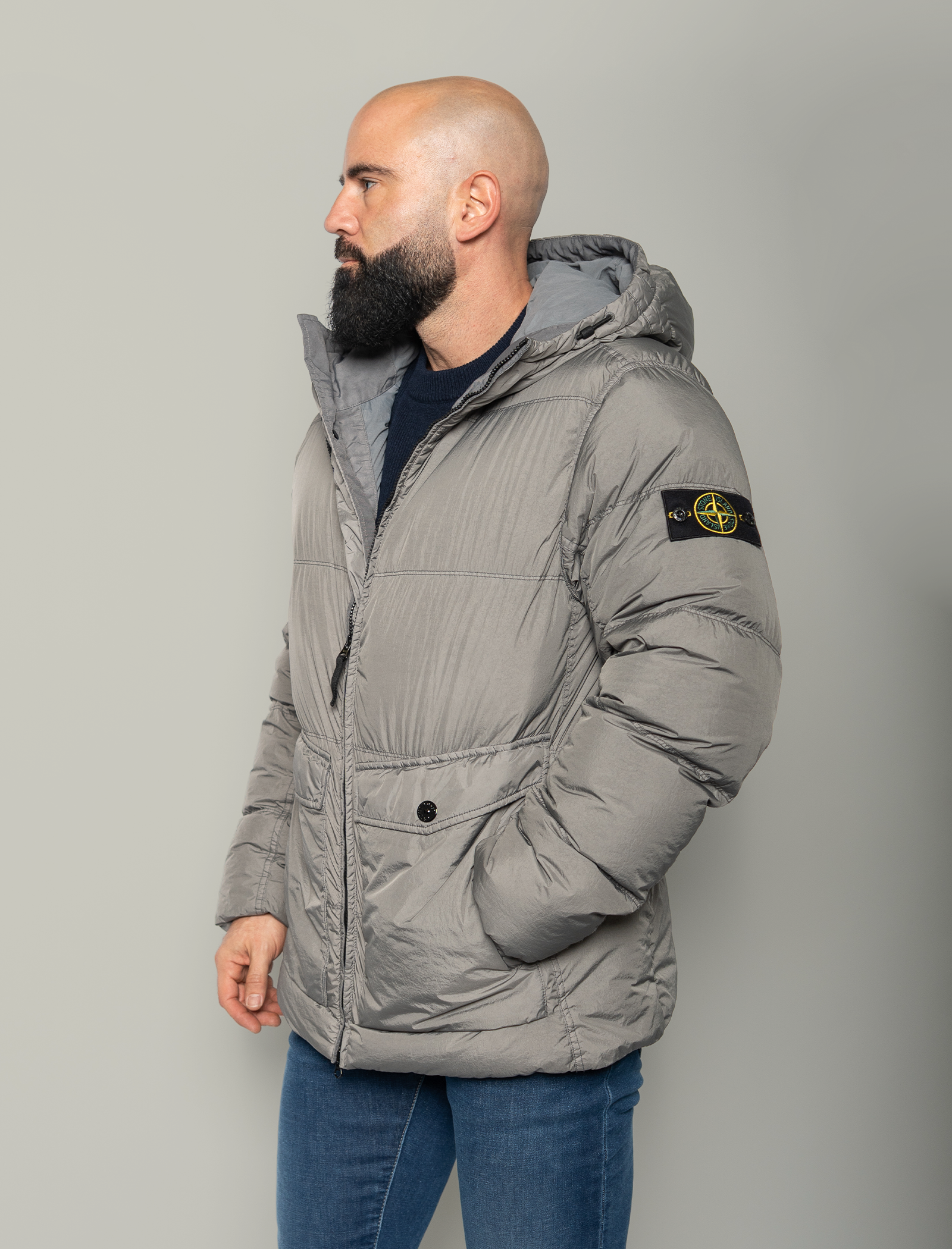 Crinkle Reps NY padded jacket