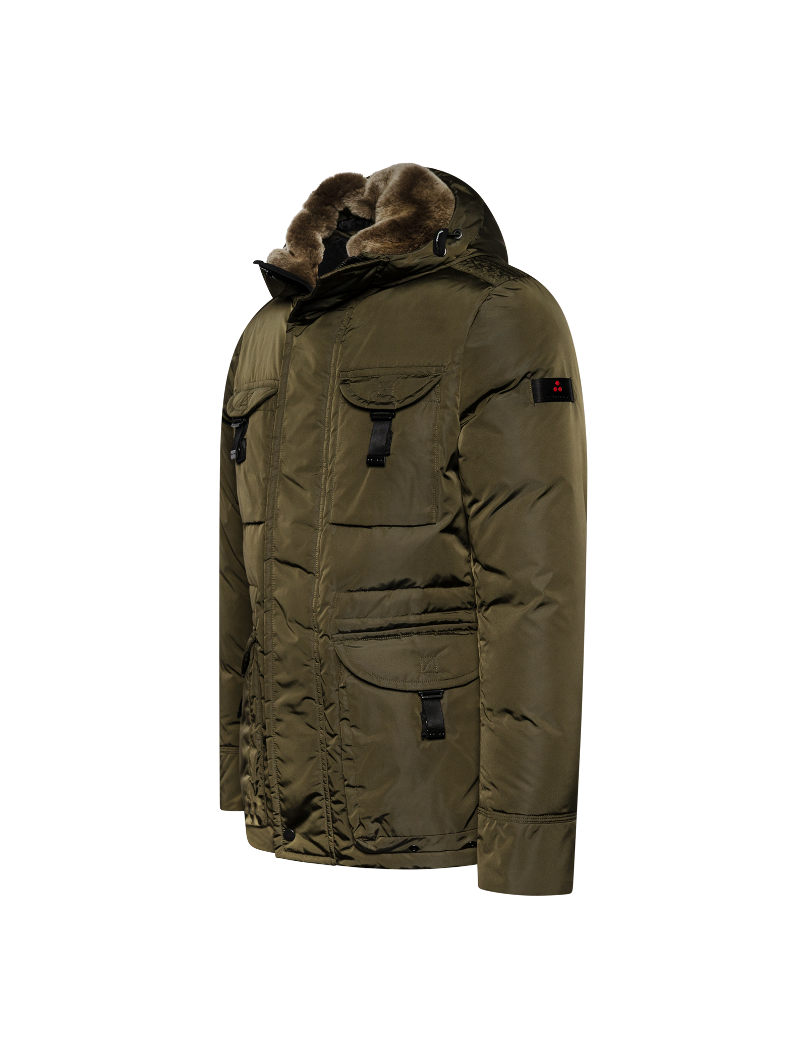 Aiptek nylon chine fur jacket