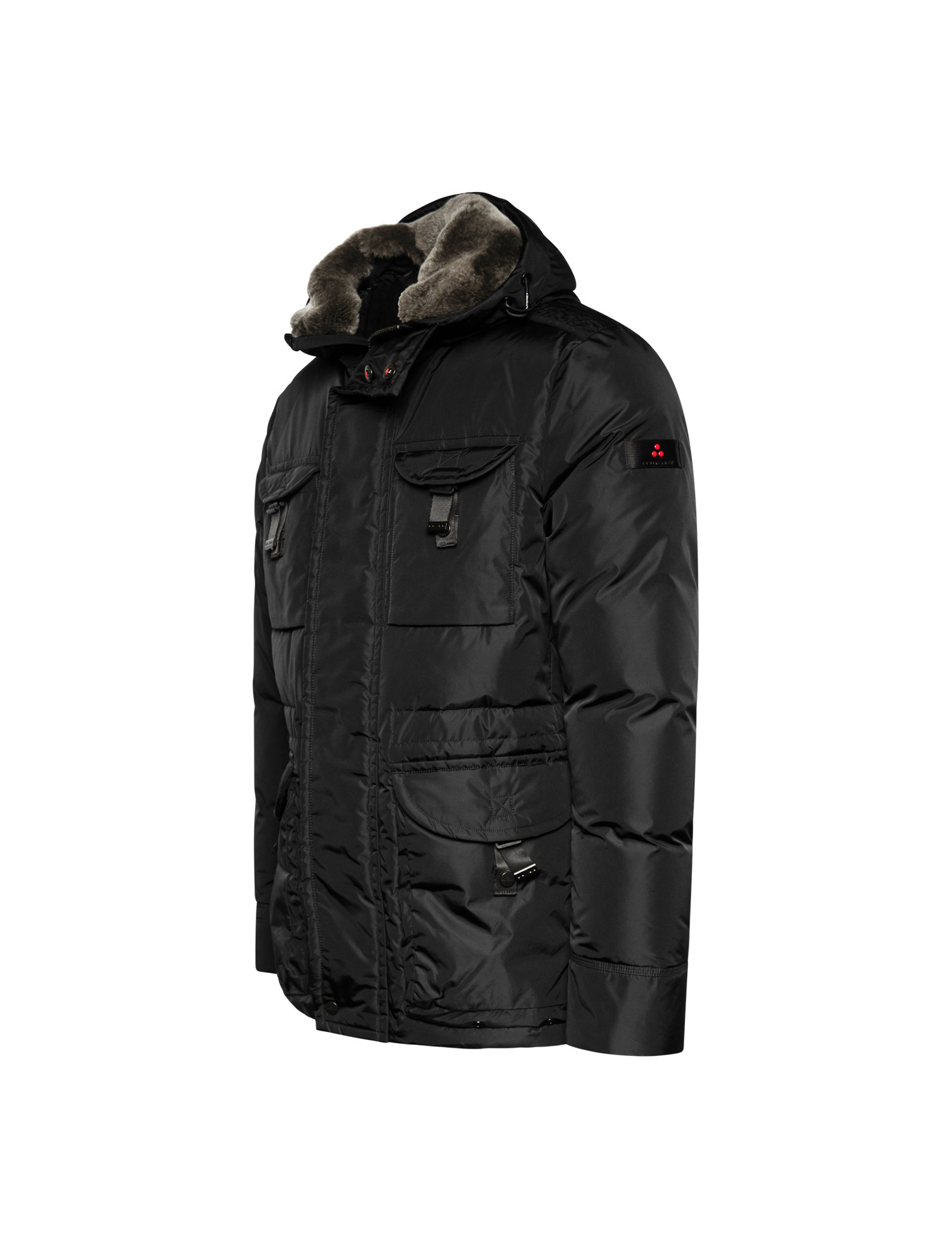 Aiptek nylon chine fur jacket