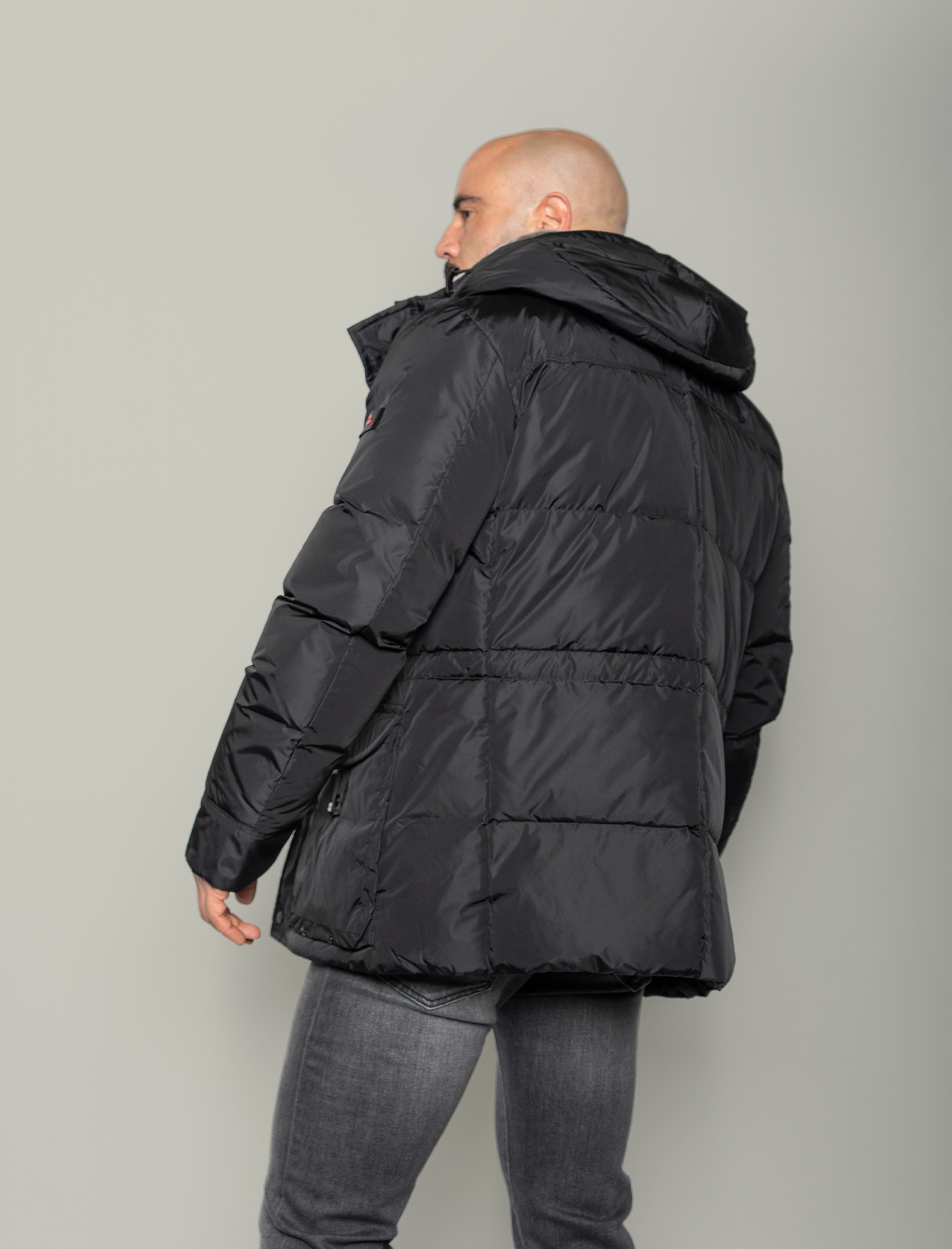 Aiptek nylon chine fur jacket