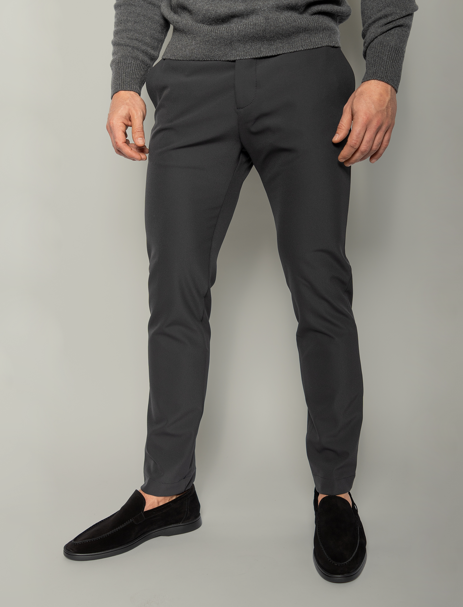 Stretch nylon Cady trousers