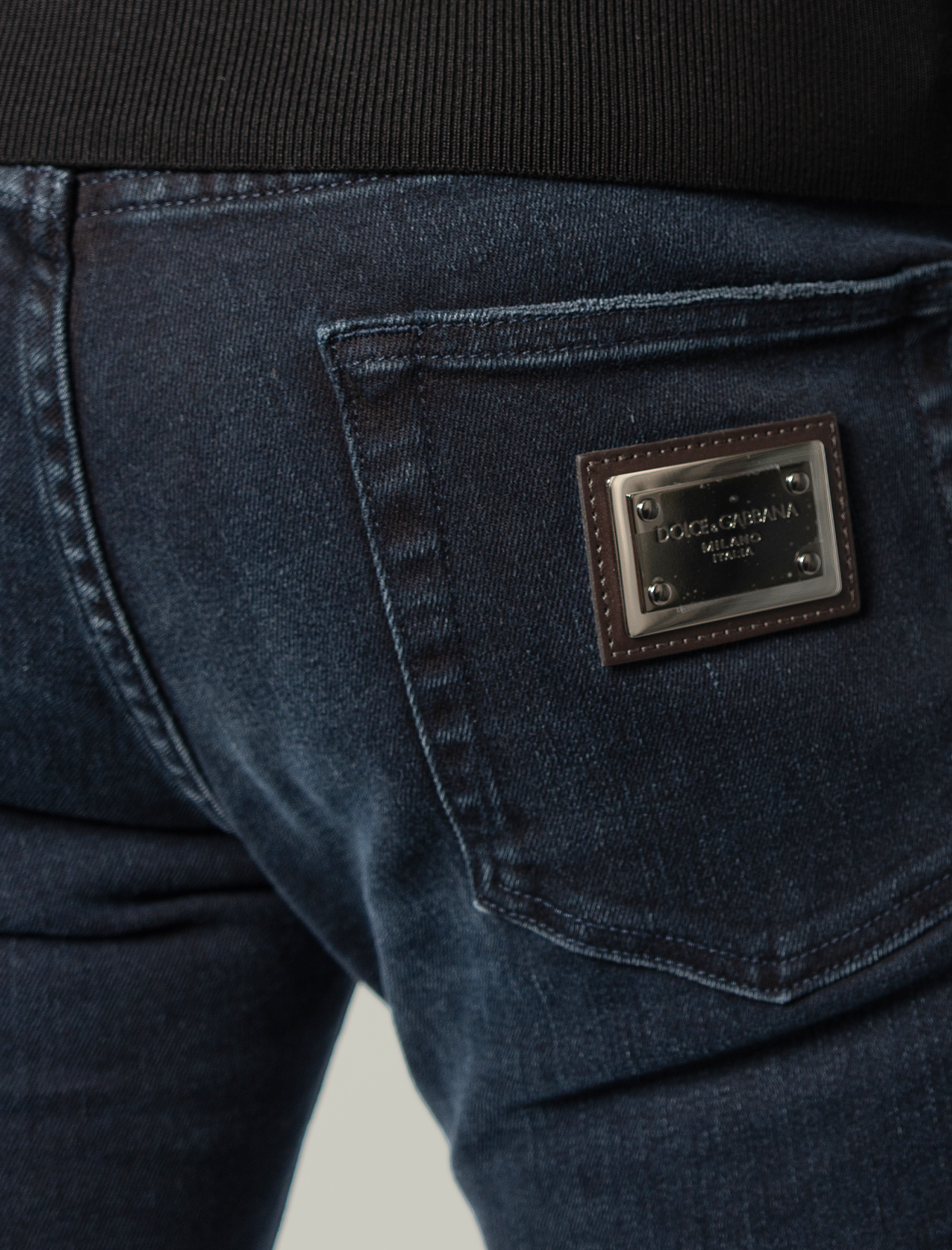 Slim-fit stretch cotton jeans