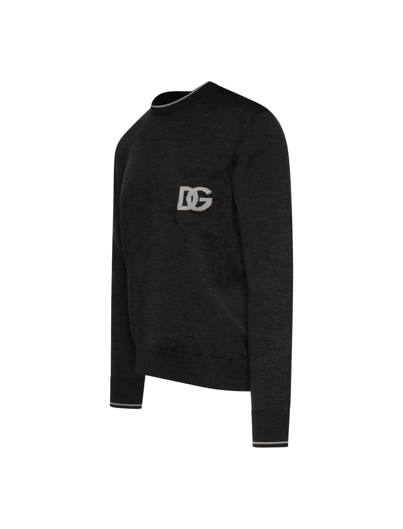 Crewneck logo knitted jumper