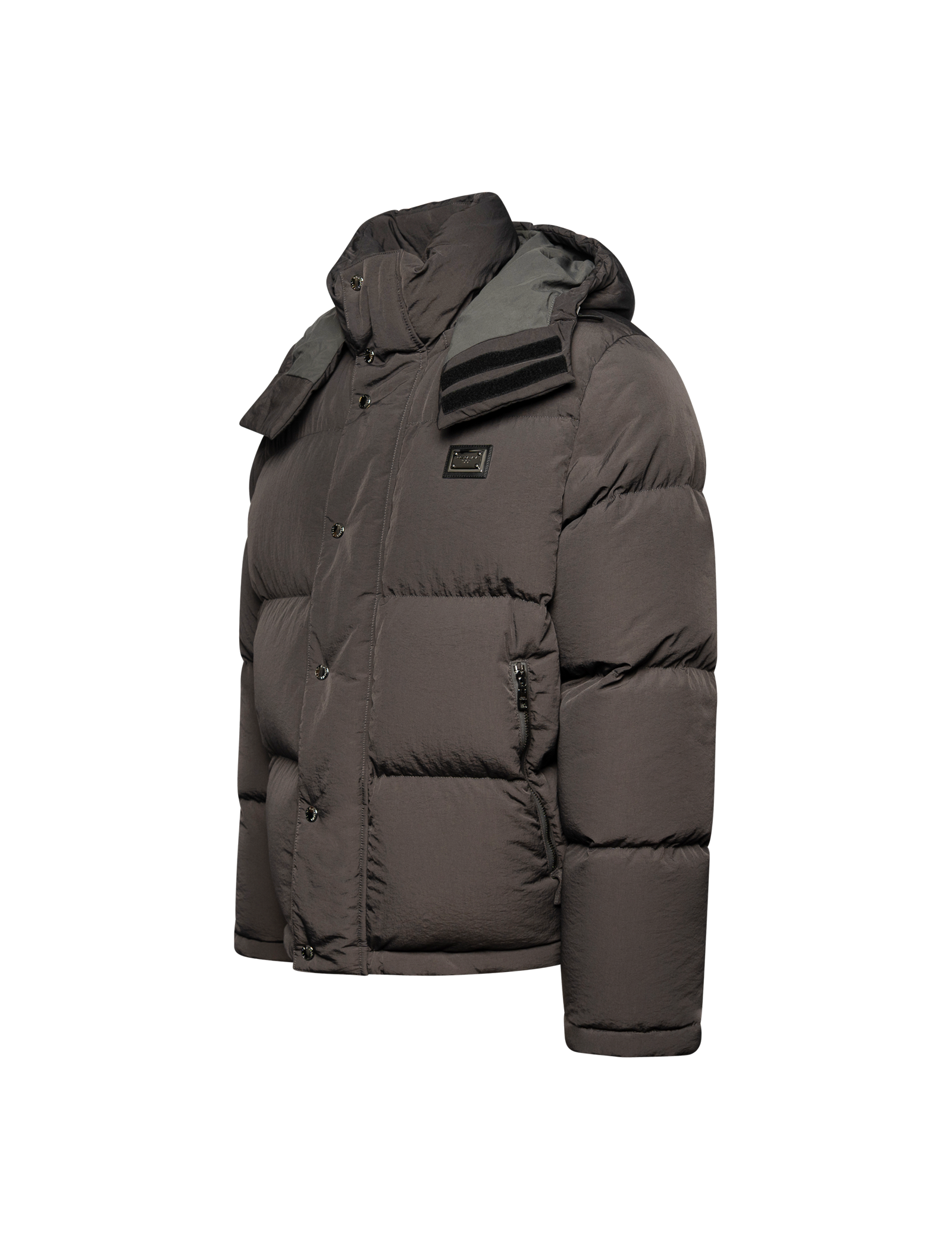 Plaque nylon padded jacket