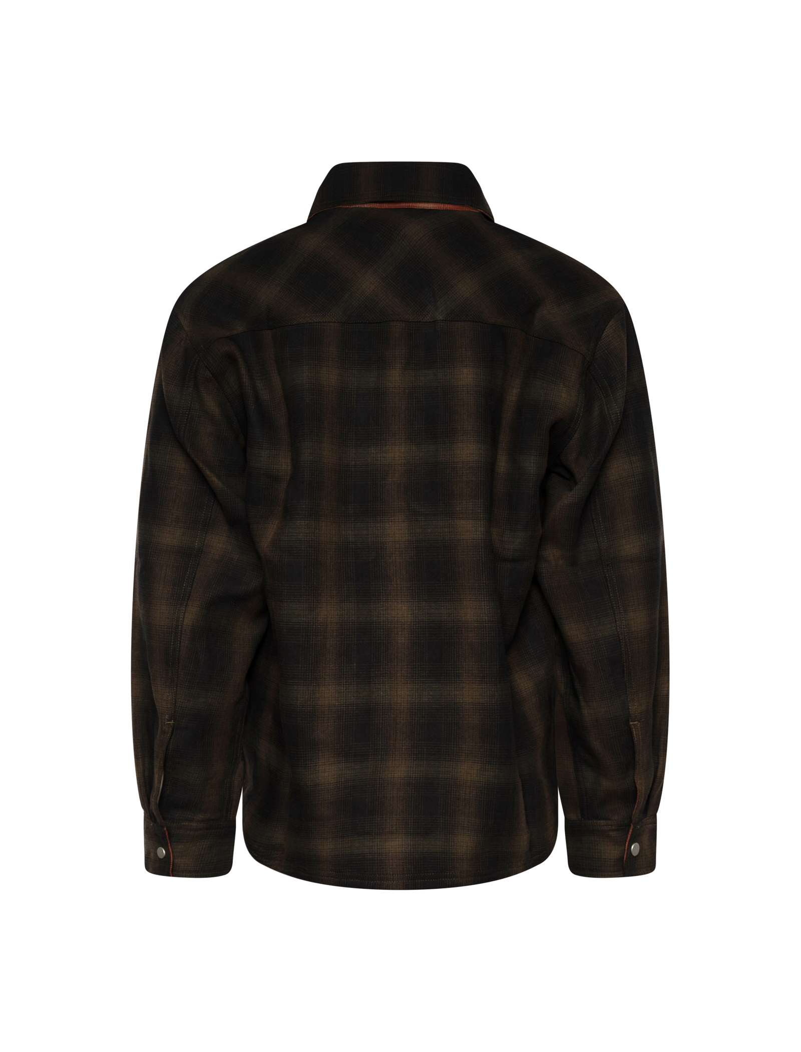 Reversible bonded check shirt