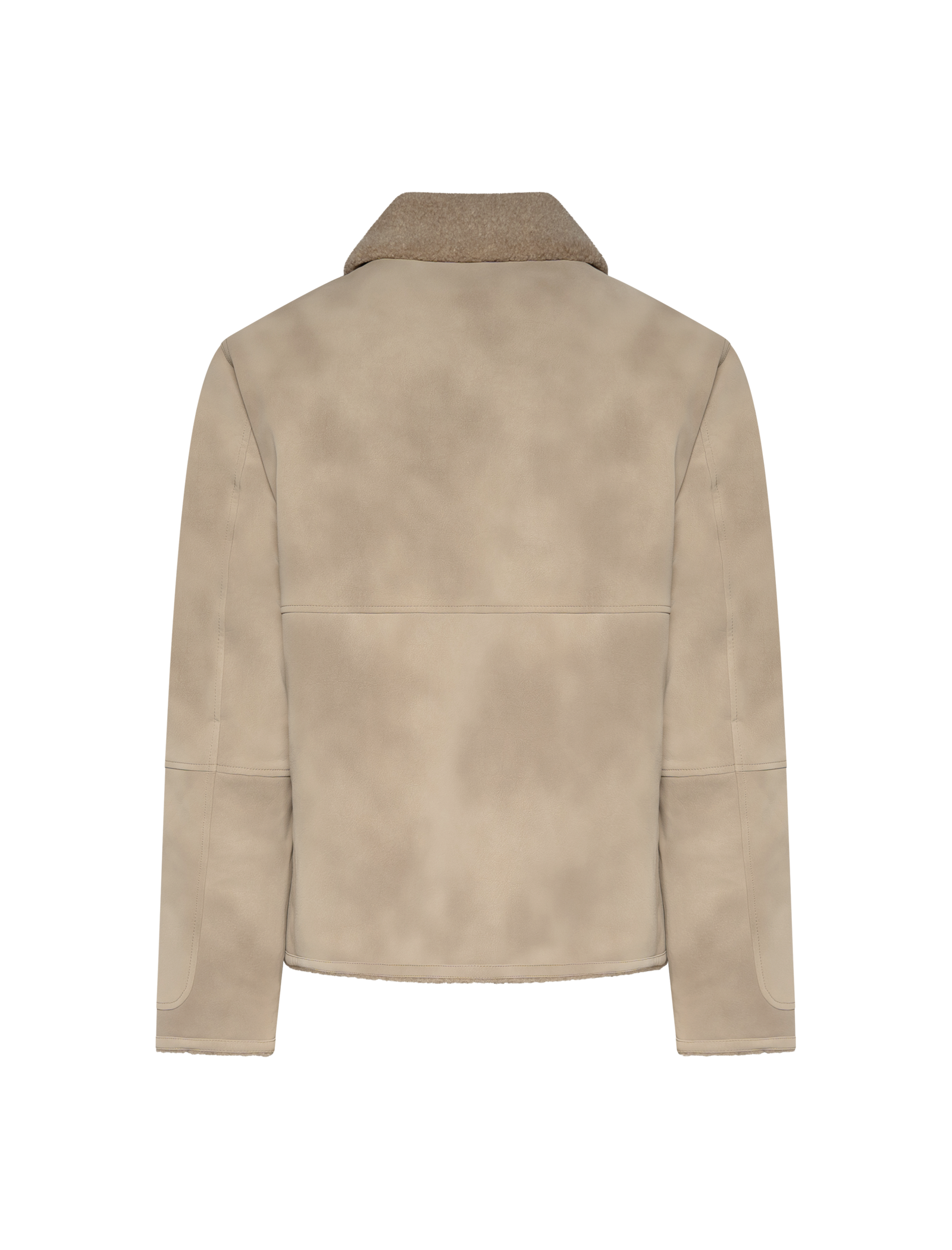 Shearling bomber jacket