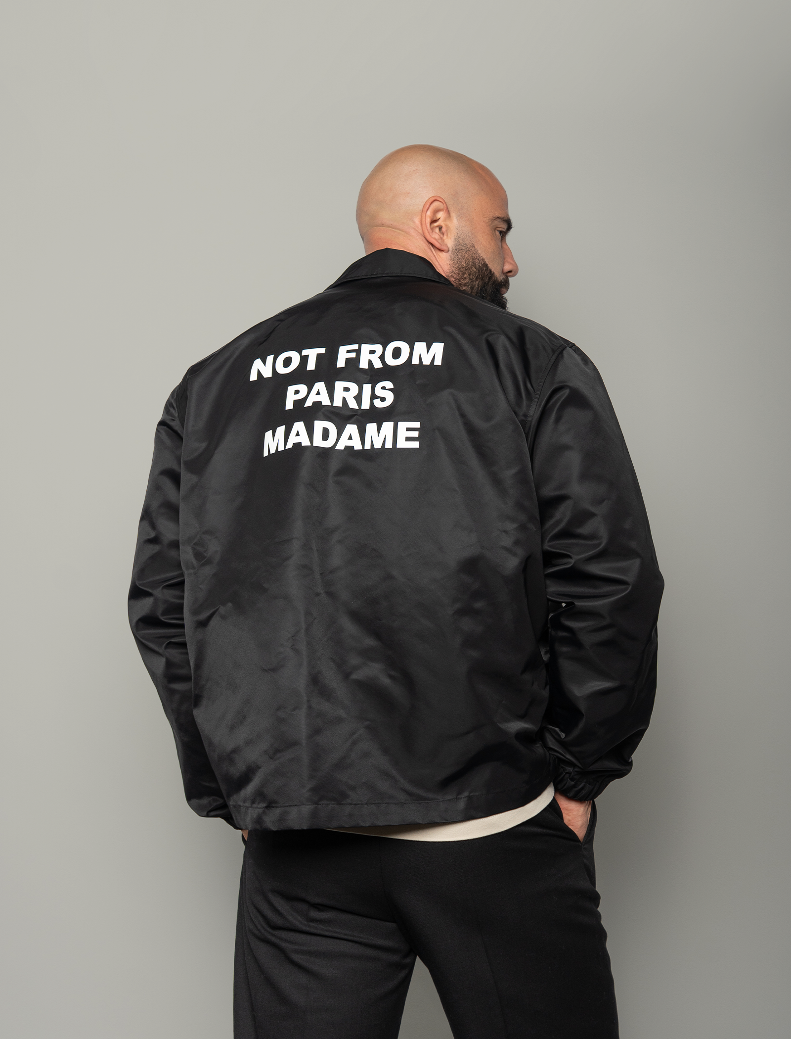 La Veste Slogan overshirt