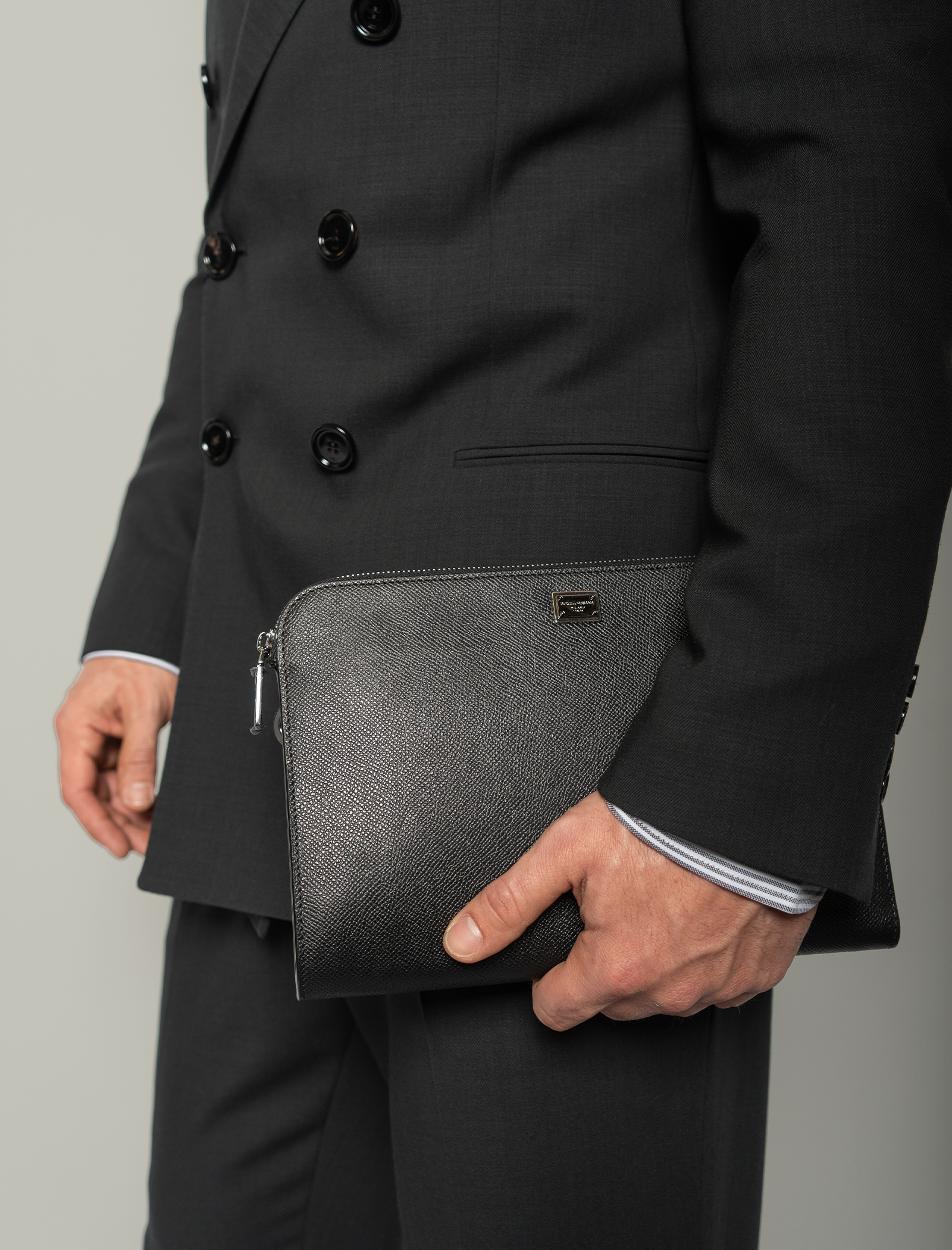 Alpine calfskin Sicily clutch