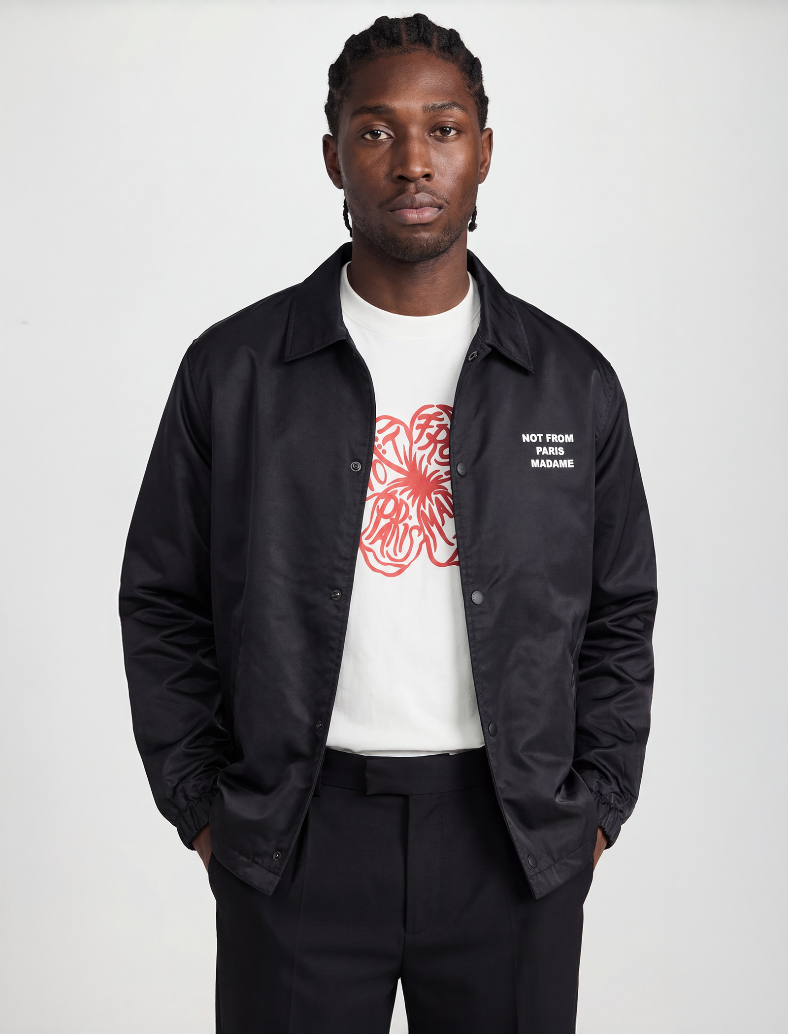 La Veste Slogan Overshirt