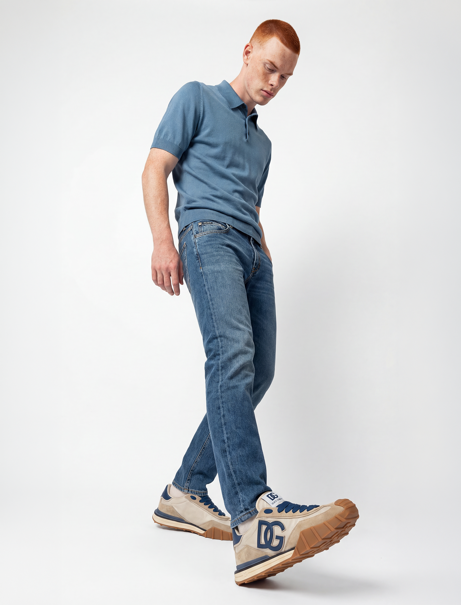 Regular fit plaque jeans