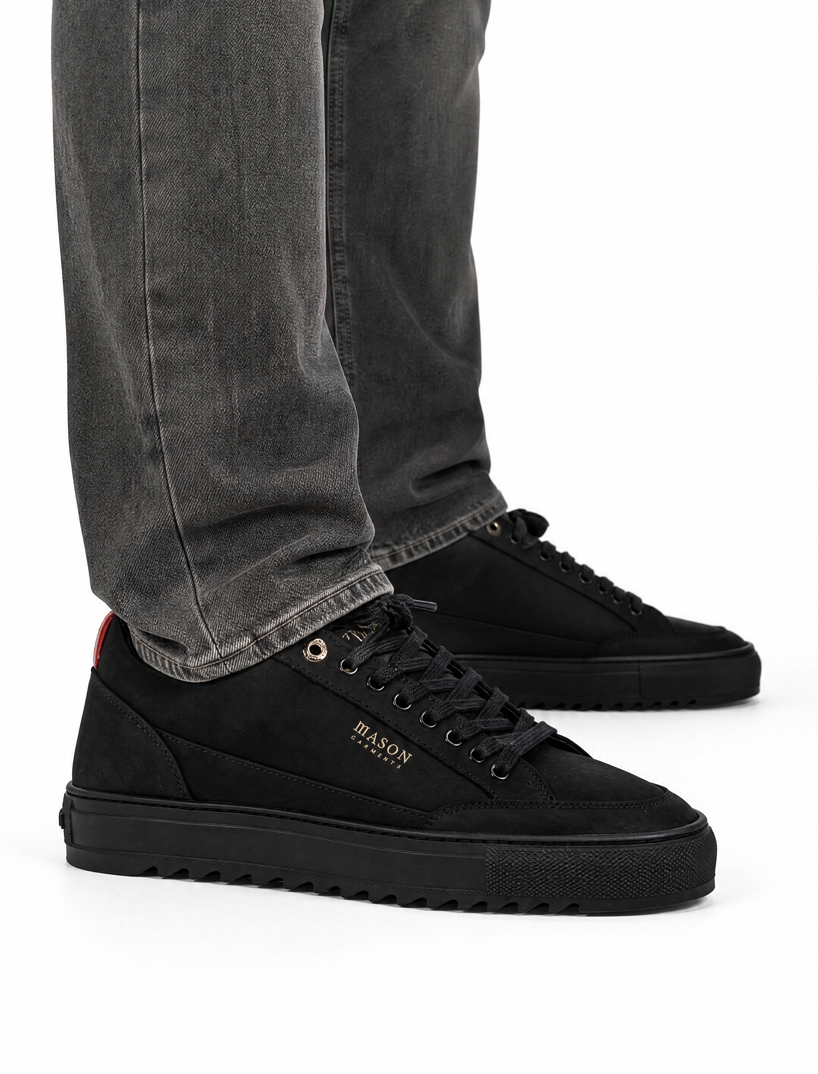 Tia nabuk black sneakers