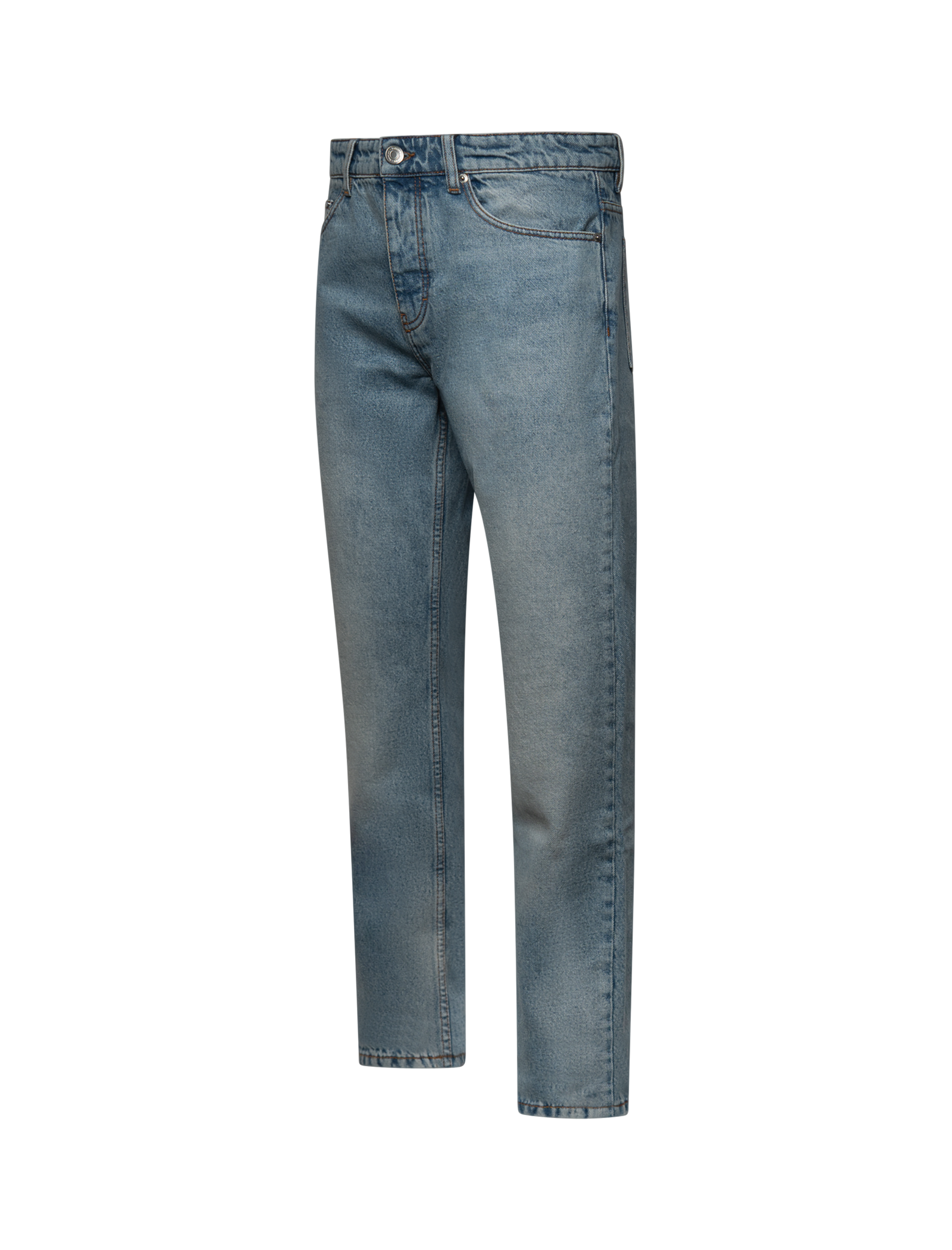 Classic fit indigo denim jeans