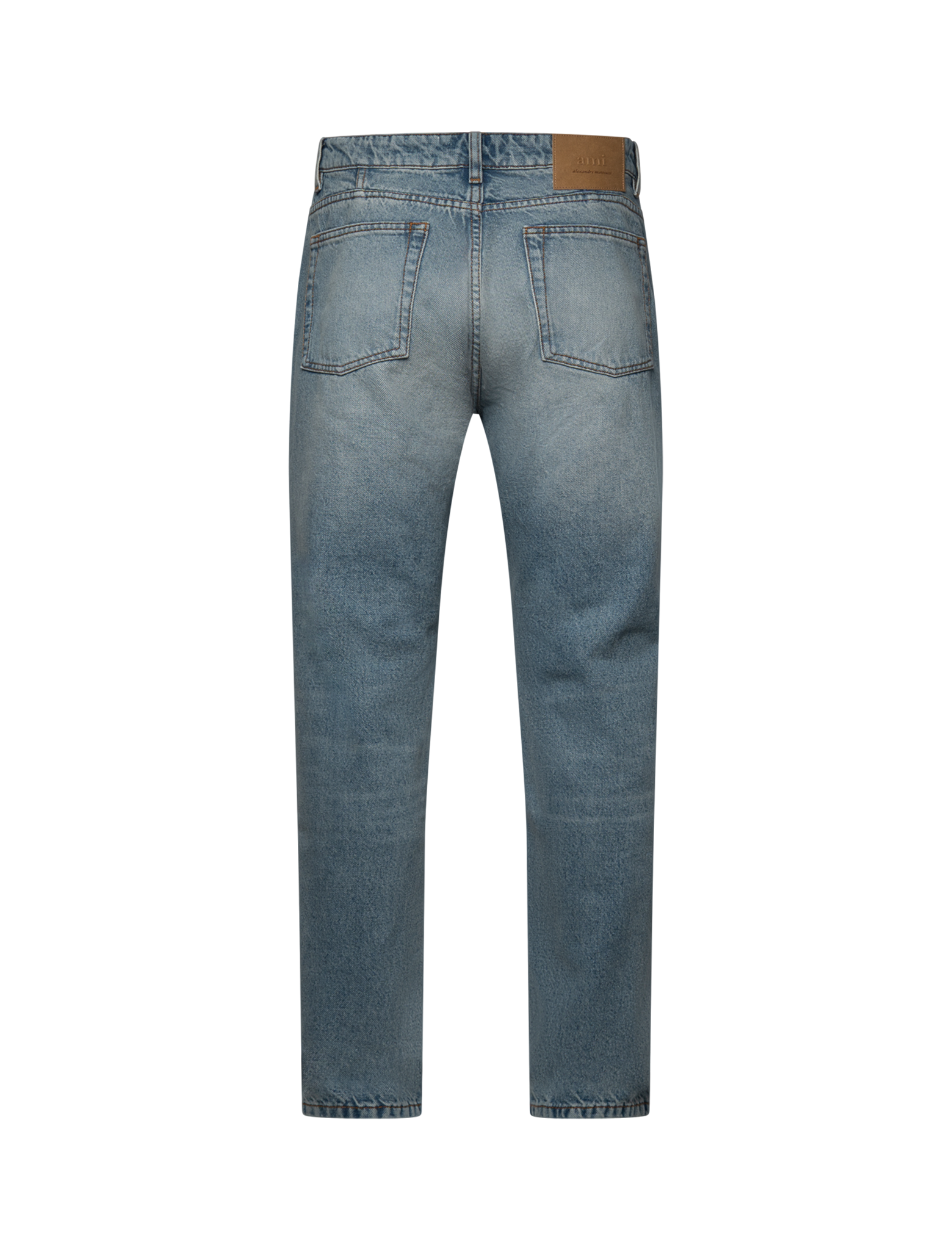 Classic fit indigo denim jeans