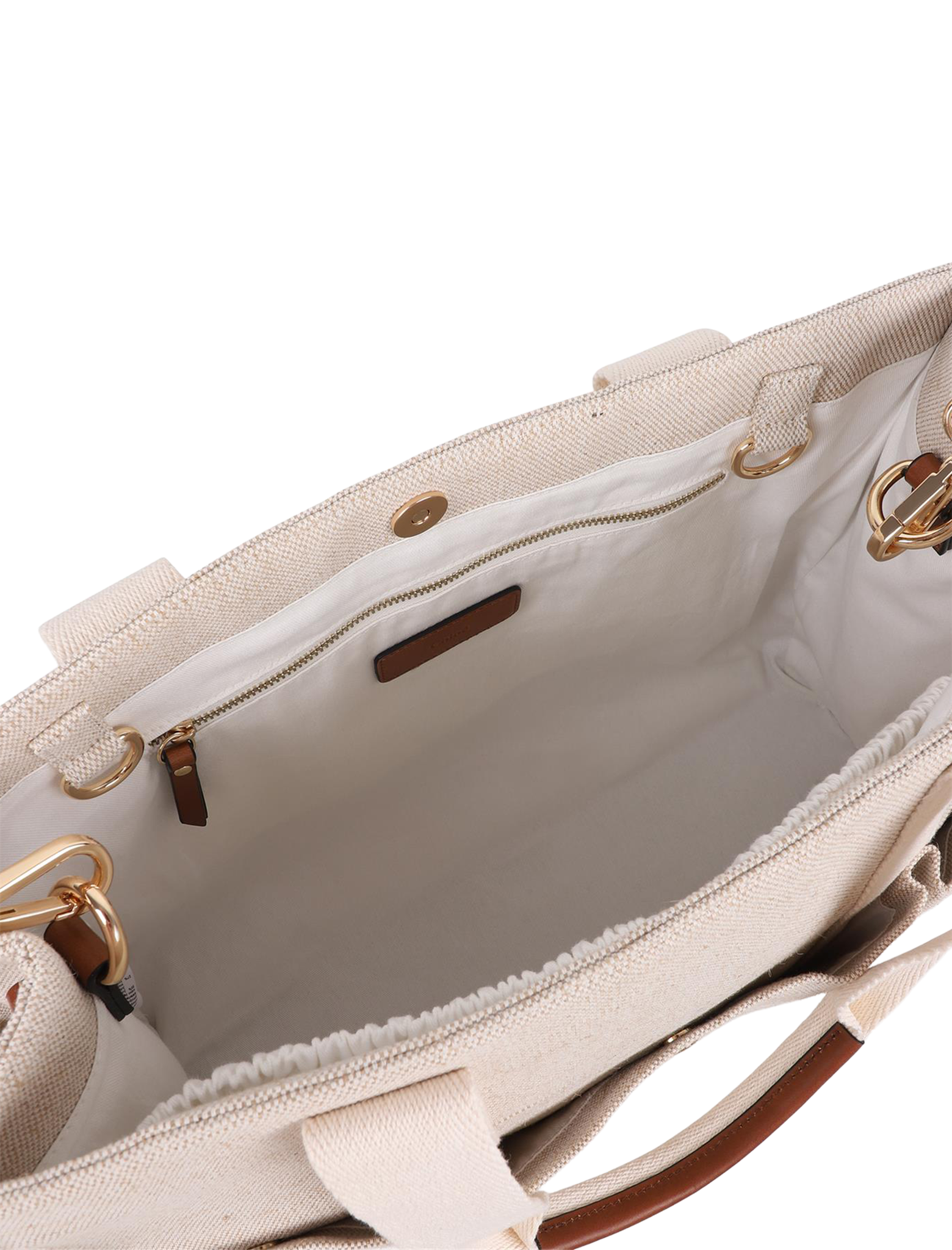 Canvas logo changing bag