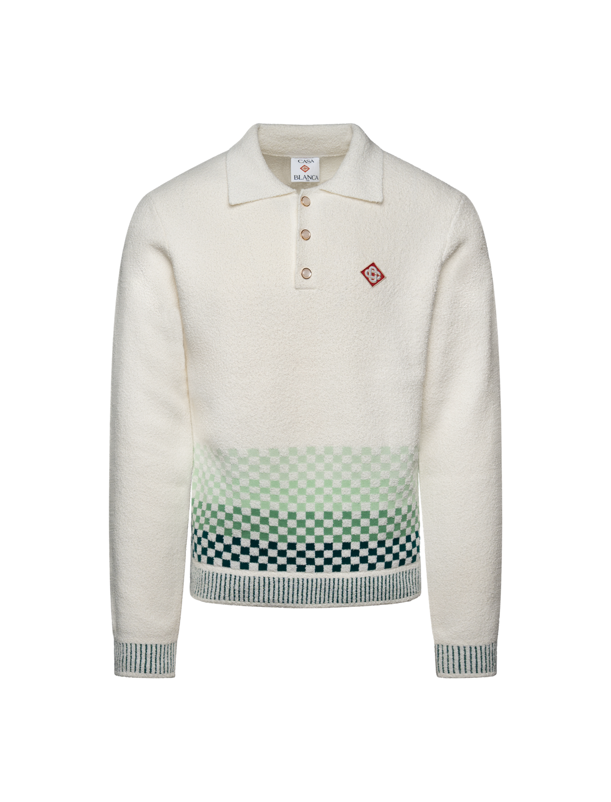 Check longesleeve polo shirt