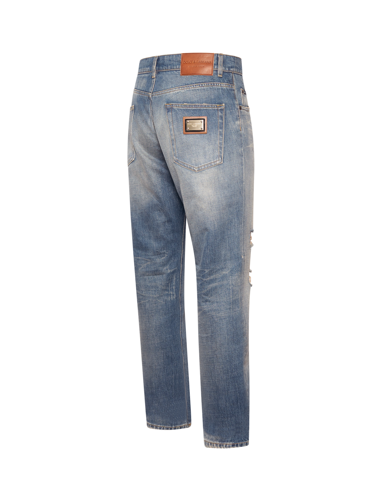 Classic fit plaque jeans