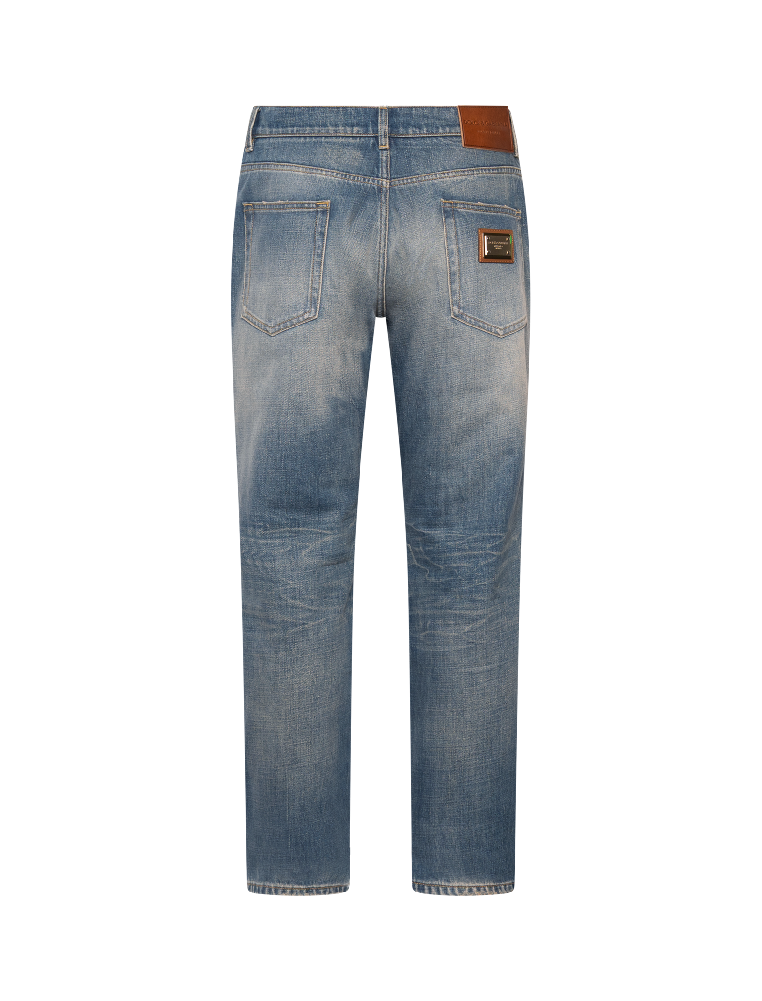 Classic fit plaque jeans