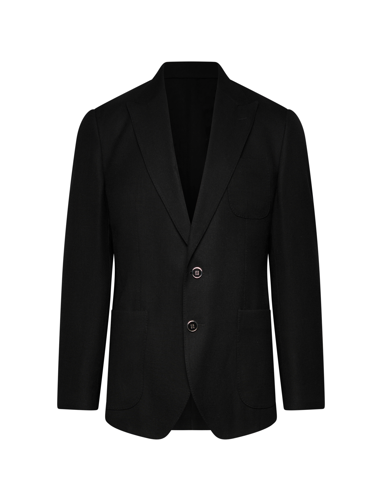 Single-breasted wool jacket