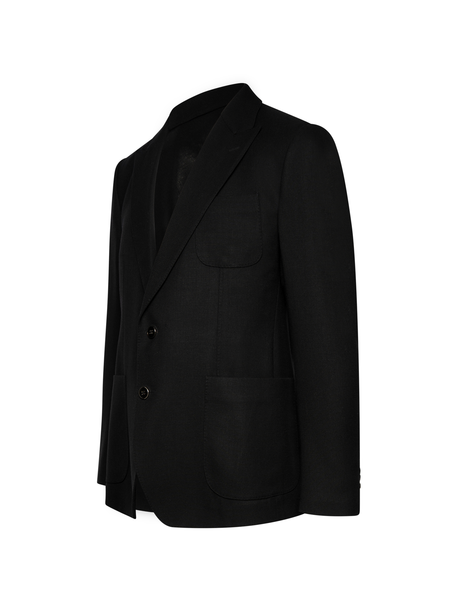 Single-breasted wool jacket
