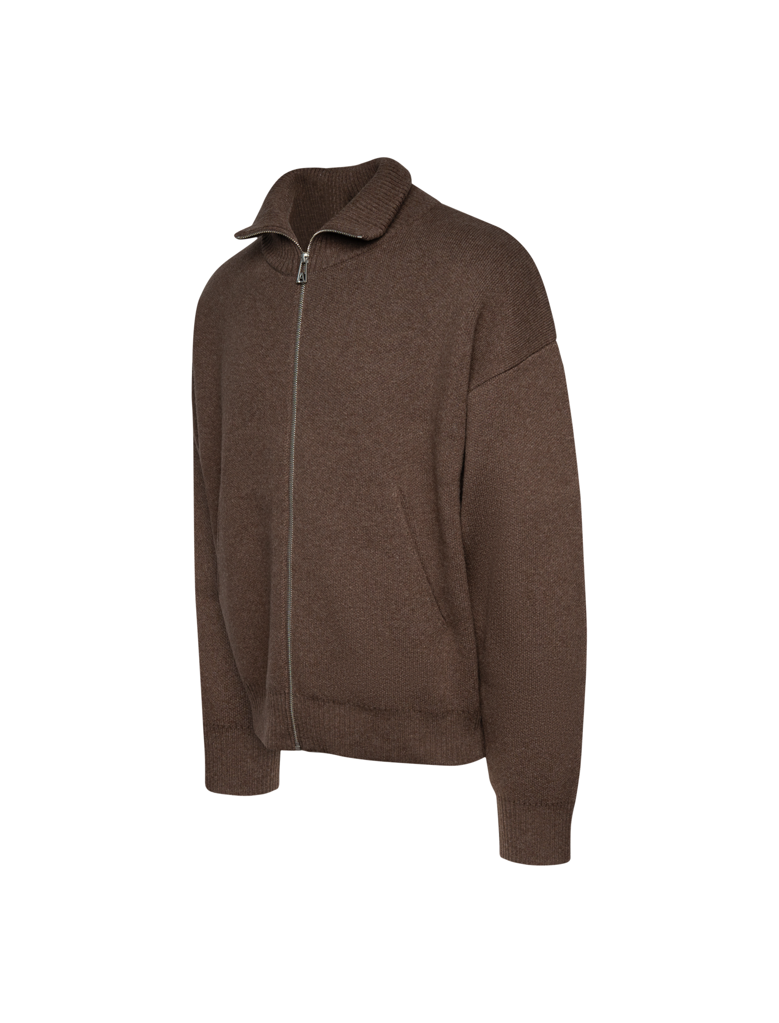 Core full zip-up knitwear