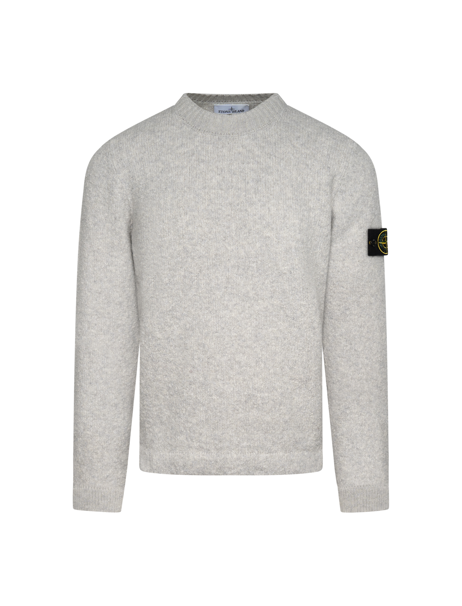 Crewneck brushed wool jumper