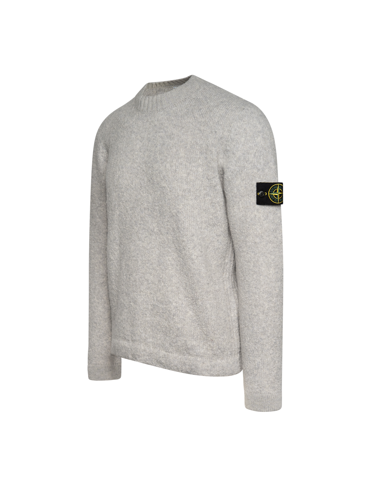 Crewneck brushed wool jumper