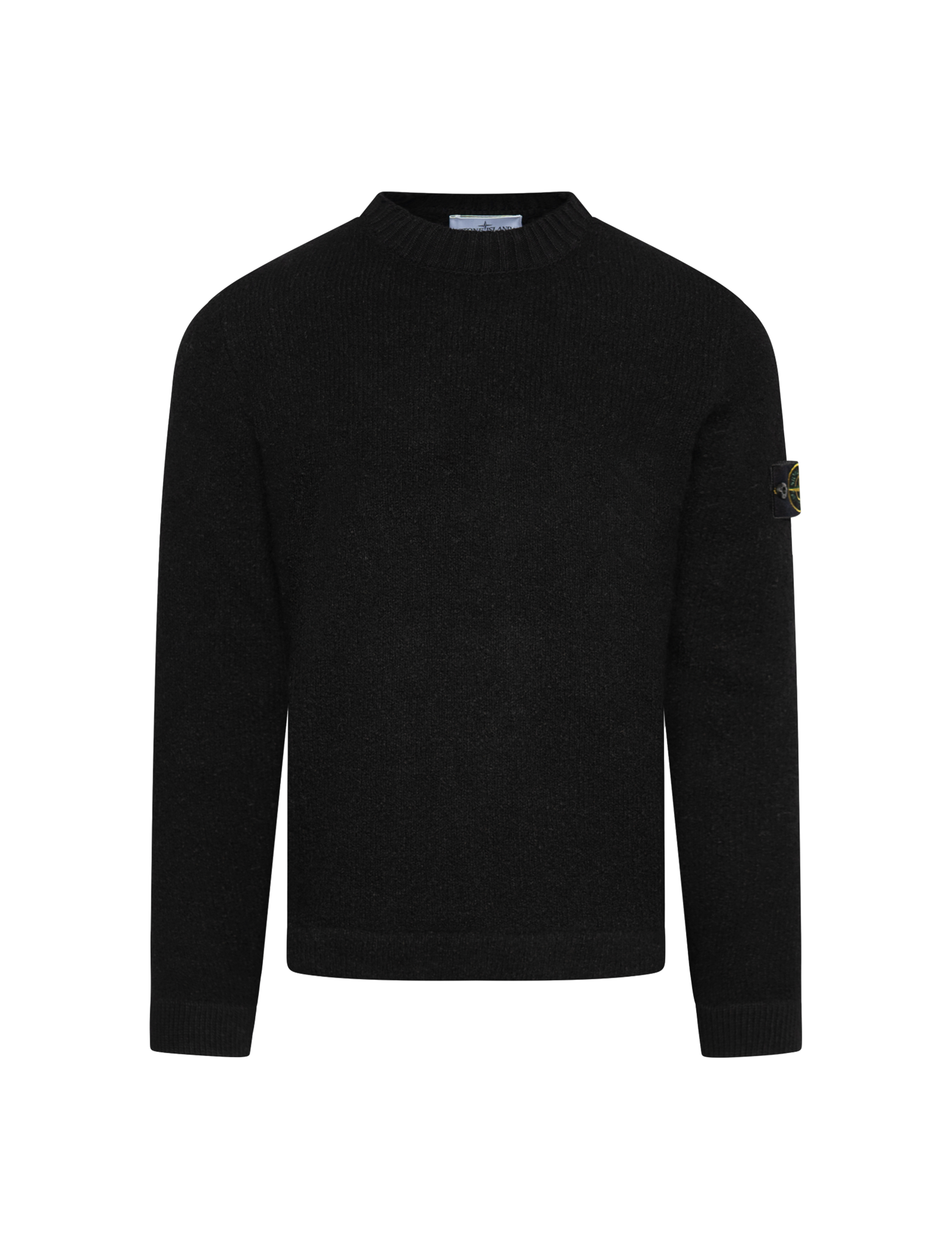 Crewneck brushed wool jumper