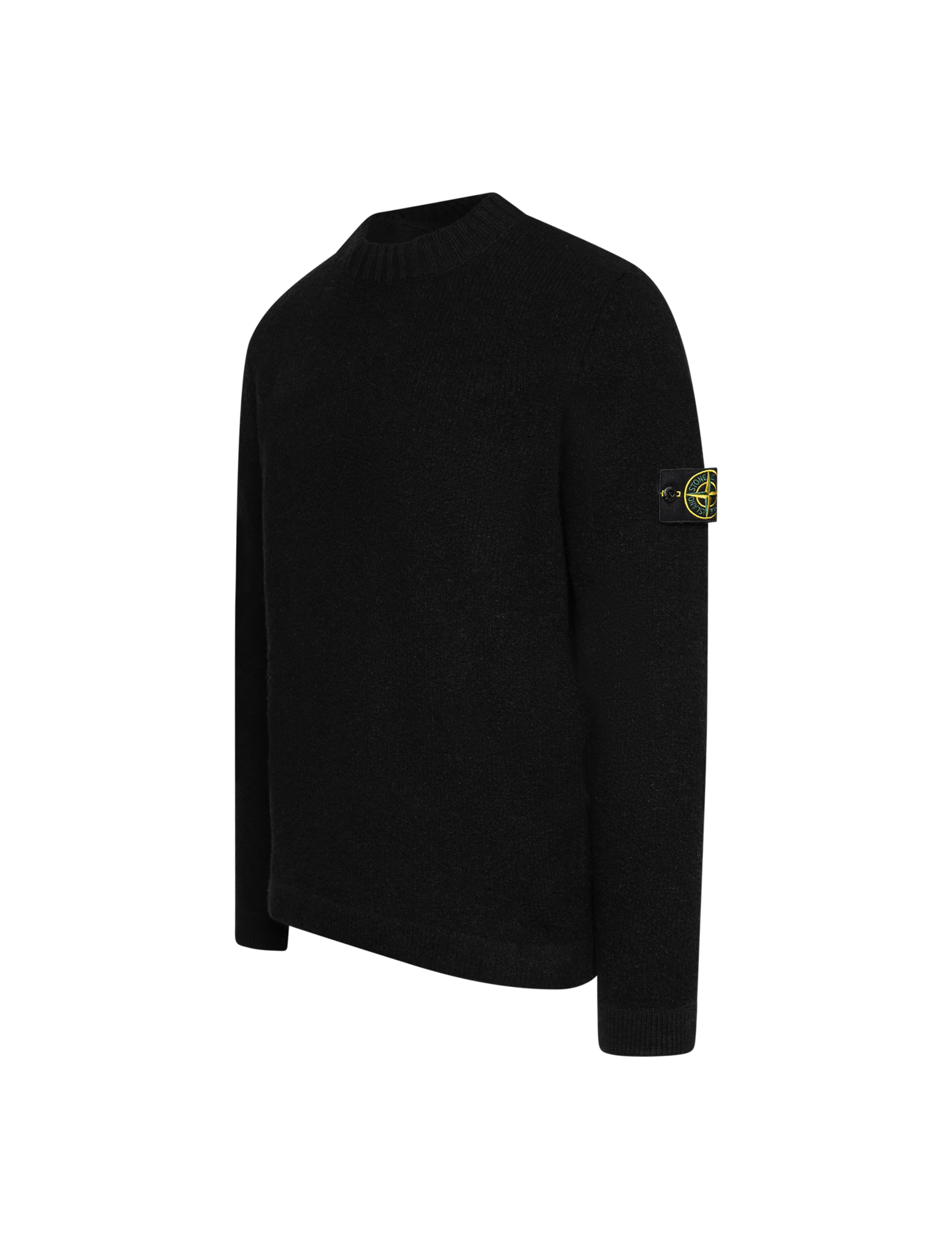 Crewneck brushed wool jumper