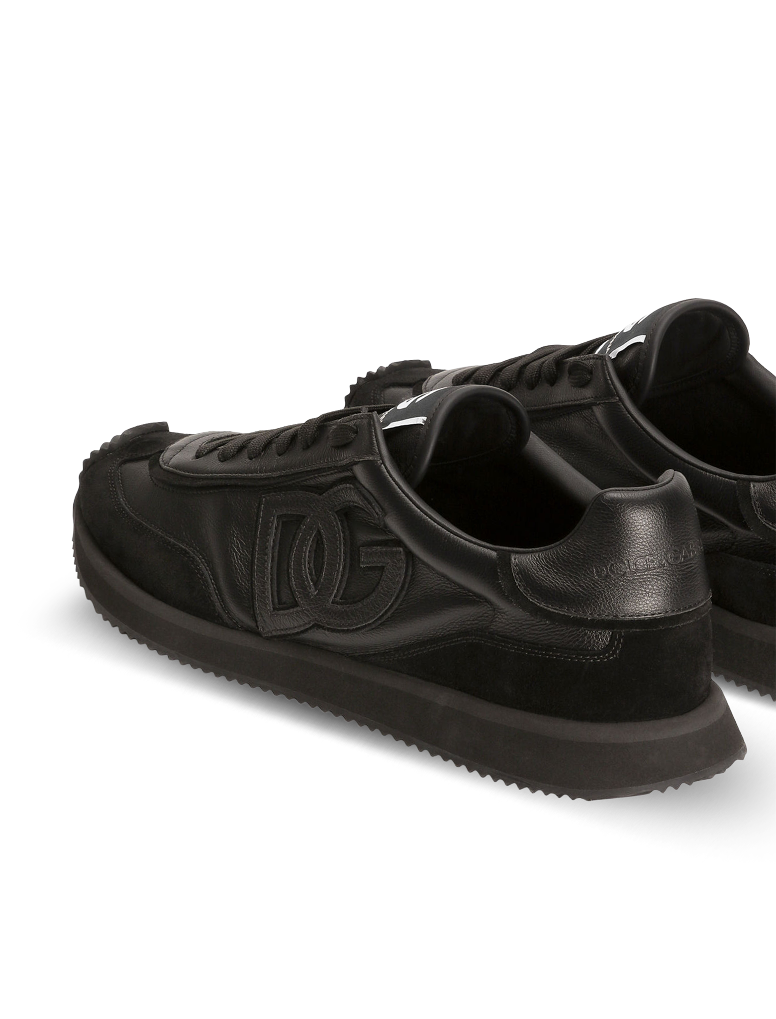 Cushion calfskin sneakers