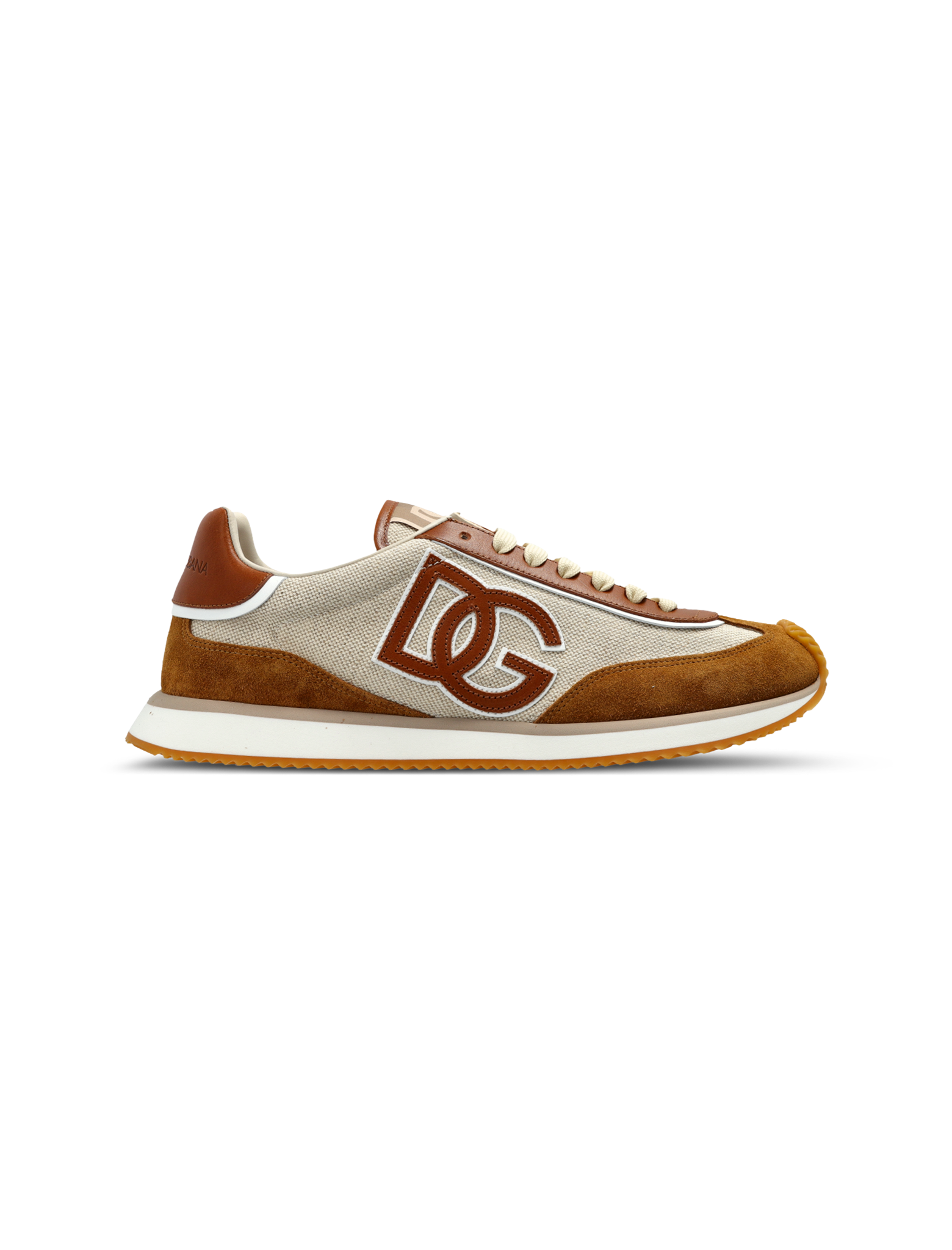 Cushion suede-trimmed sneakers