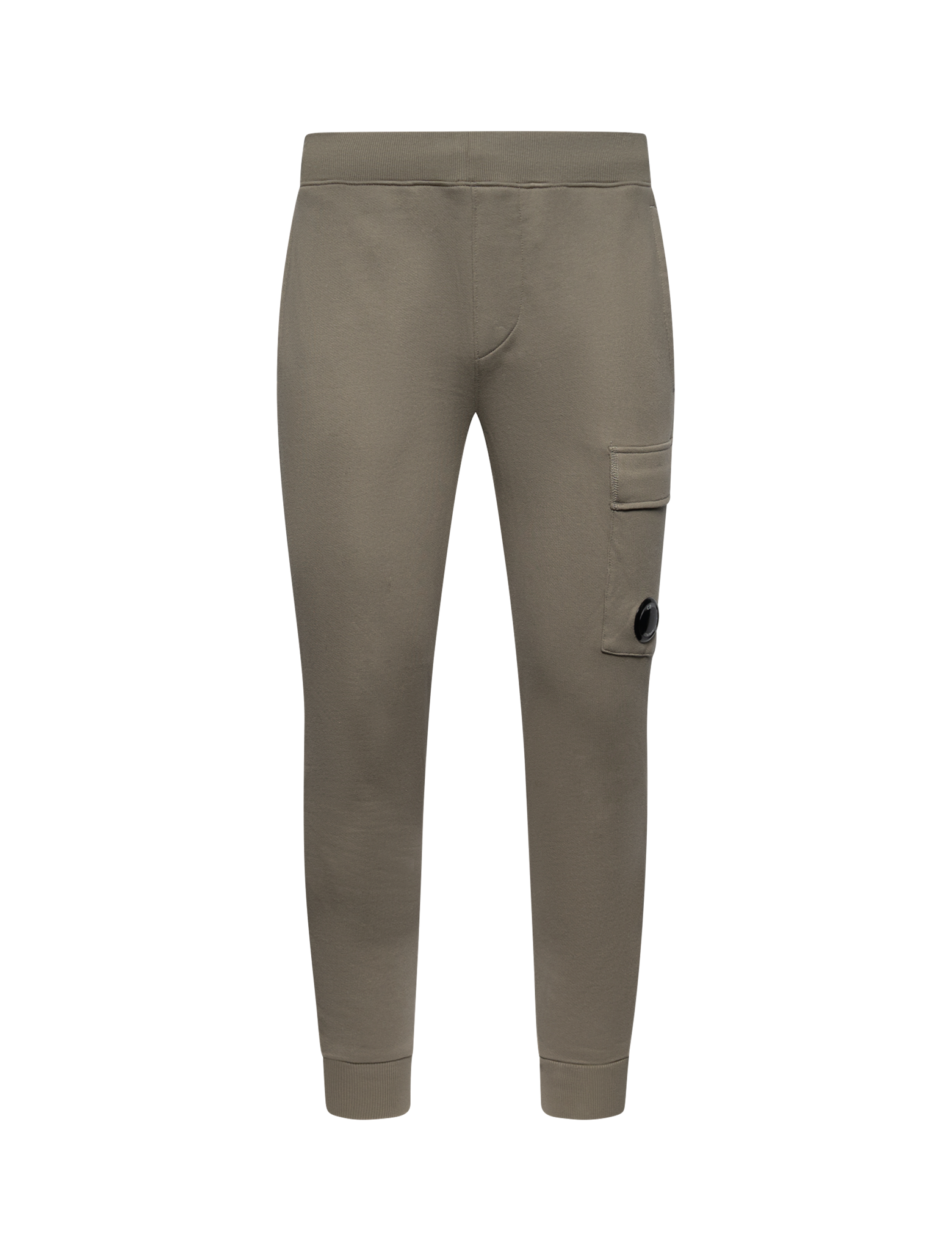 Diagonal fleece jogging pants