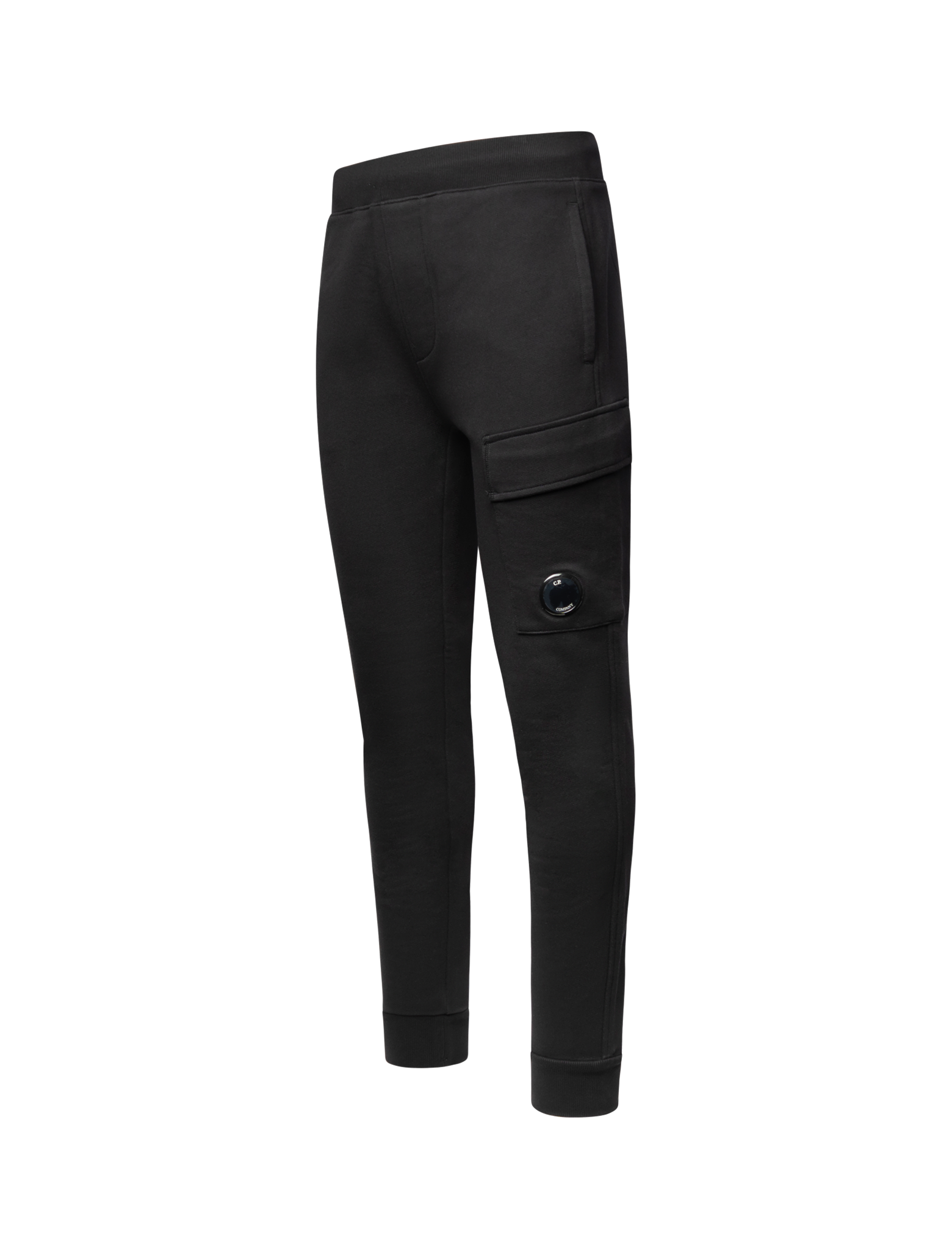 Diagonal fleece jogging pants
