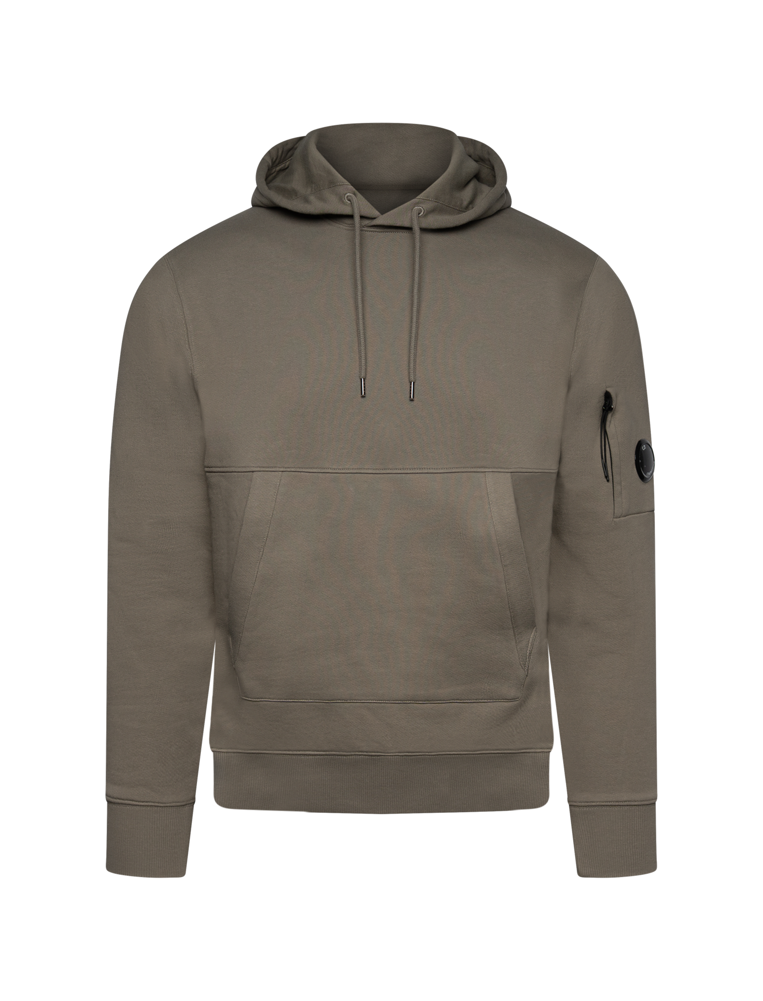 Diagonal raised fleece hoodie