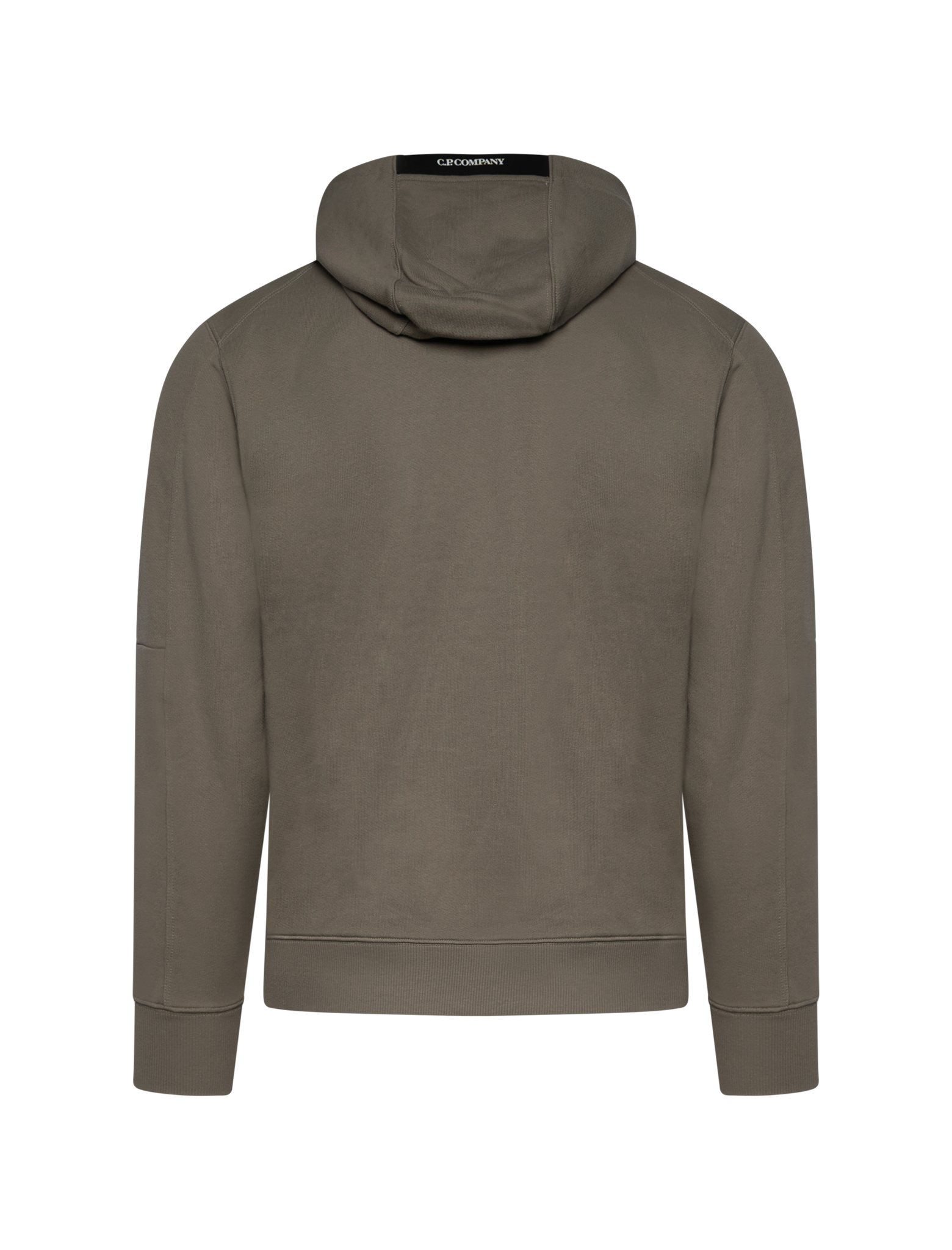 Diagonal raised fleece hoodie
