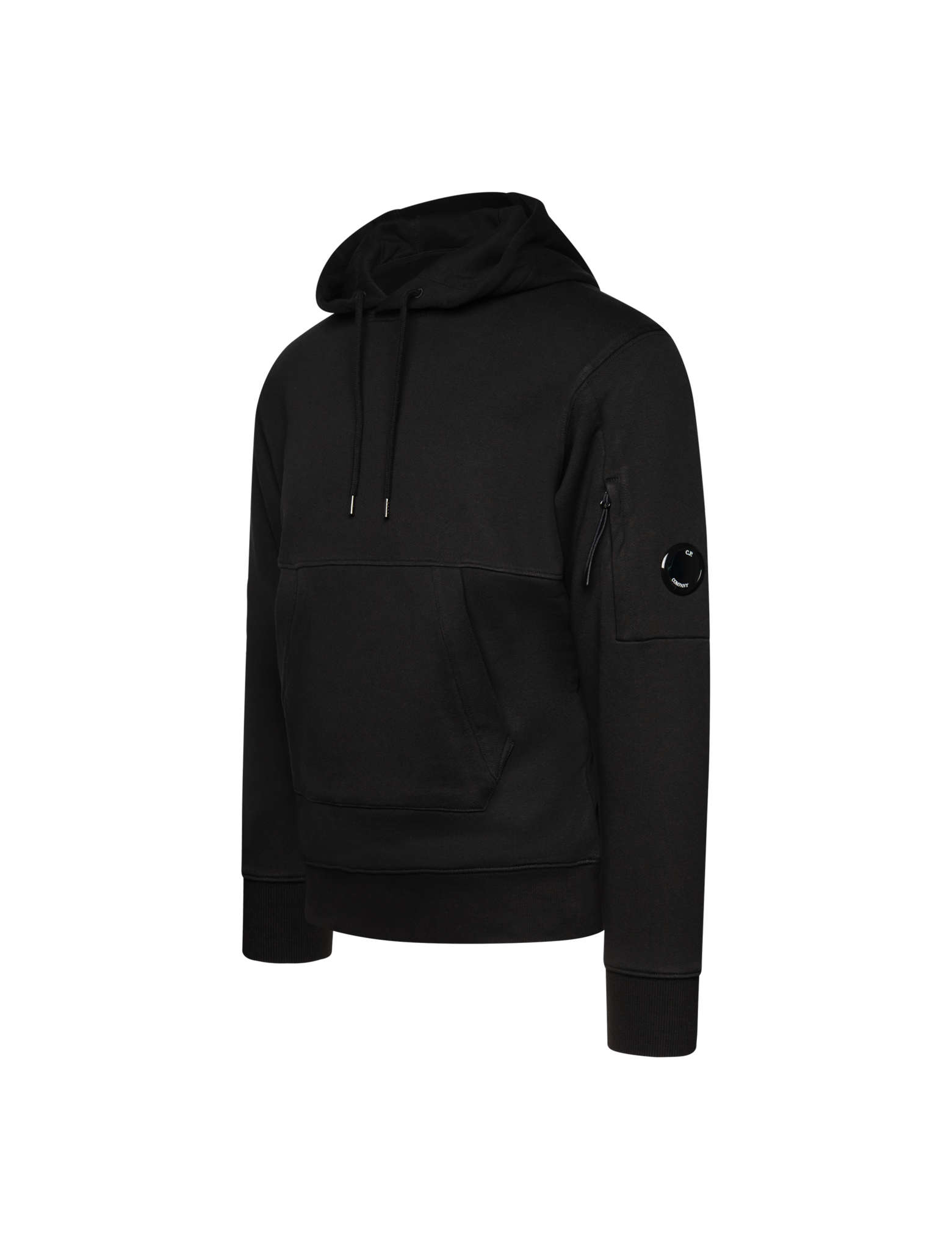 Diagonal raised fleece hoodie