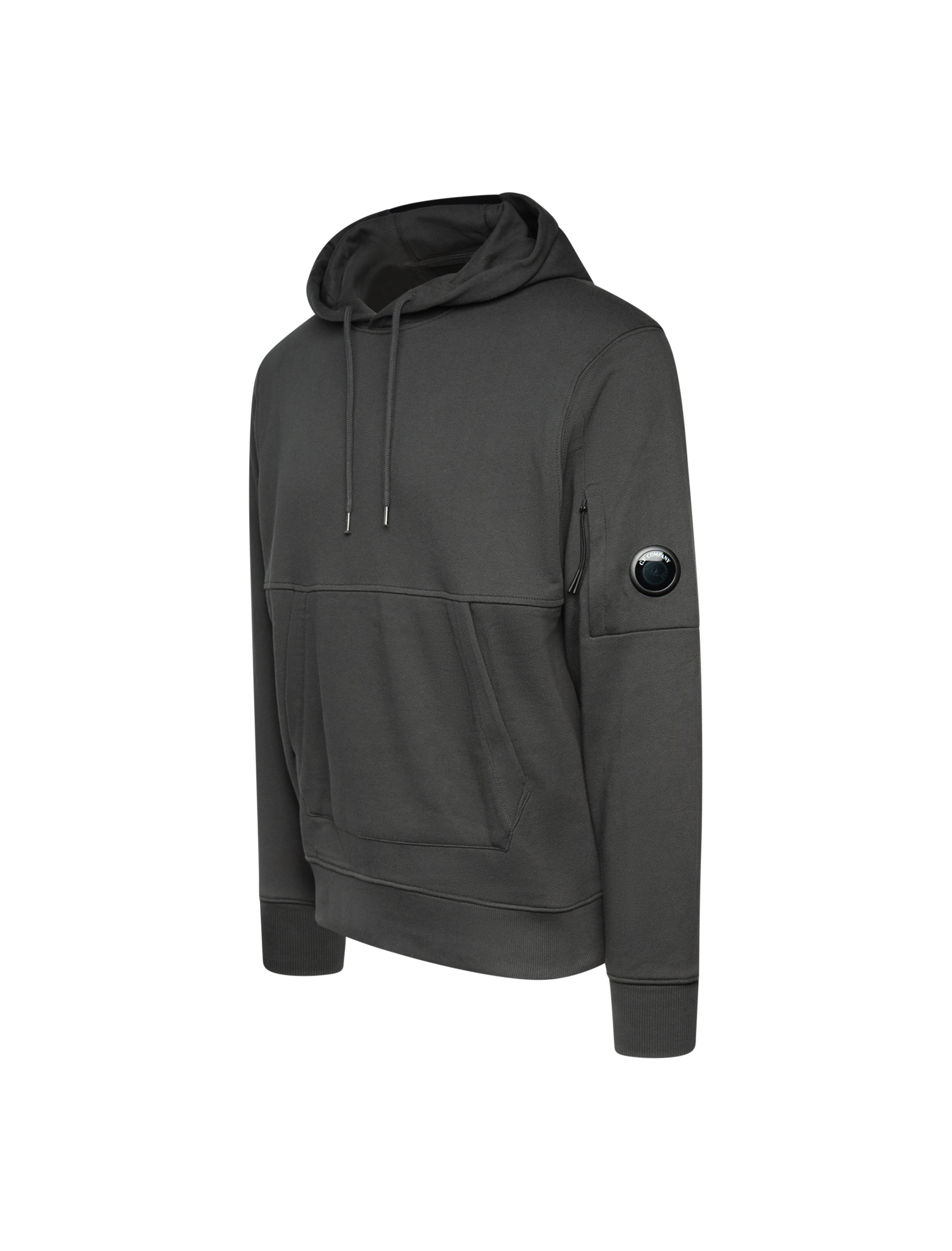 Diagonal raised fleece hoodie