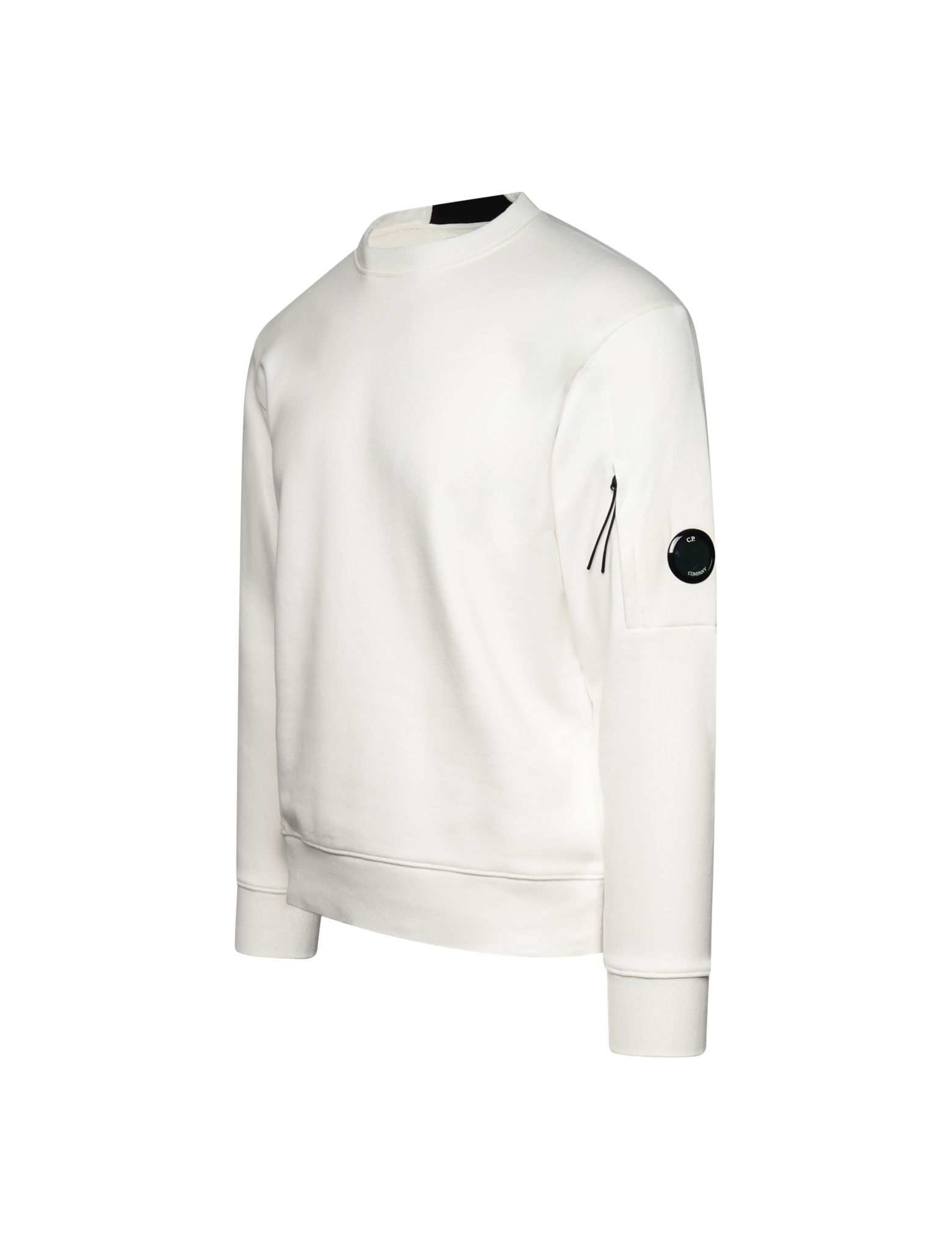 Diagonal raised fleece sweater