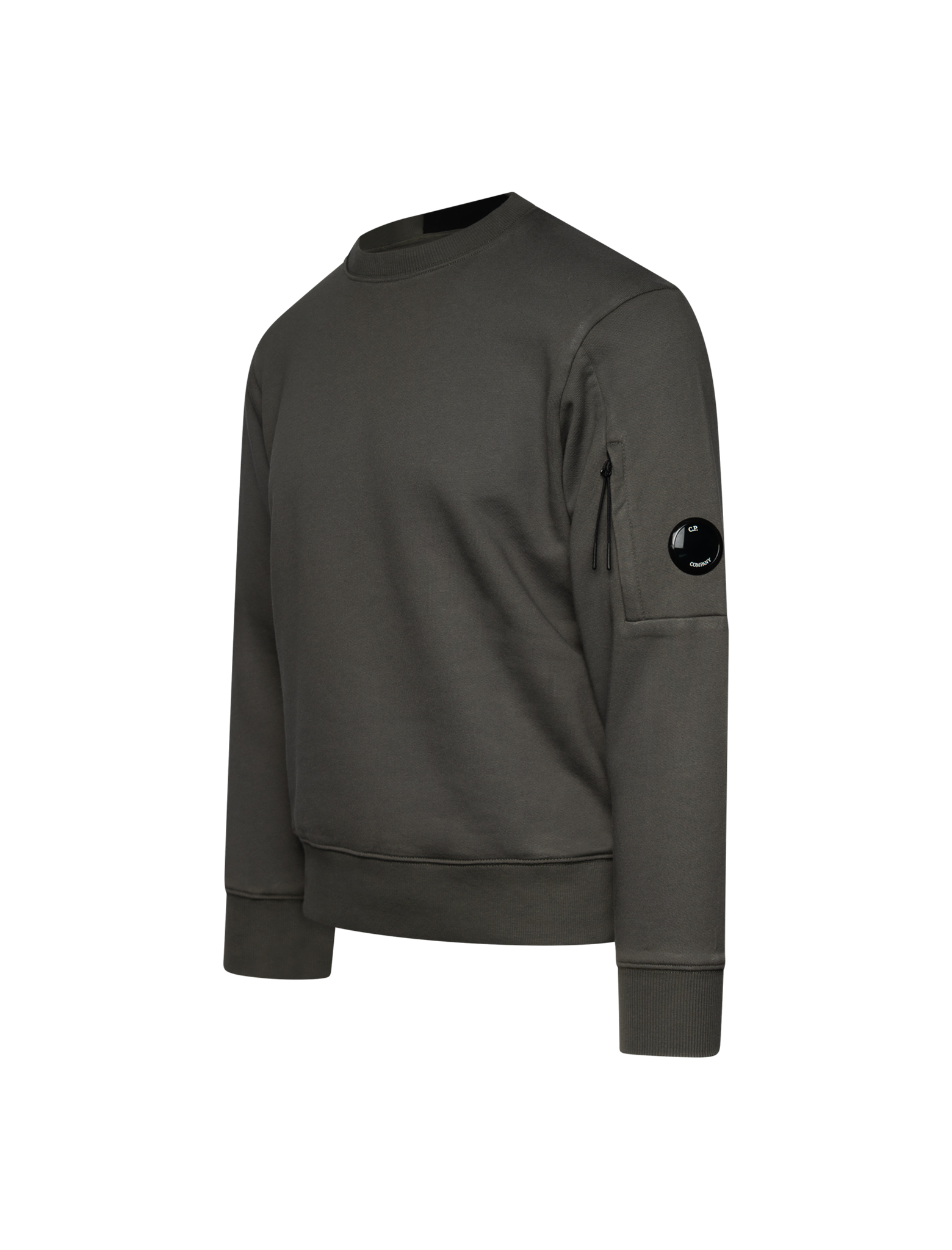 Diagonal raised fleece sweater