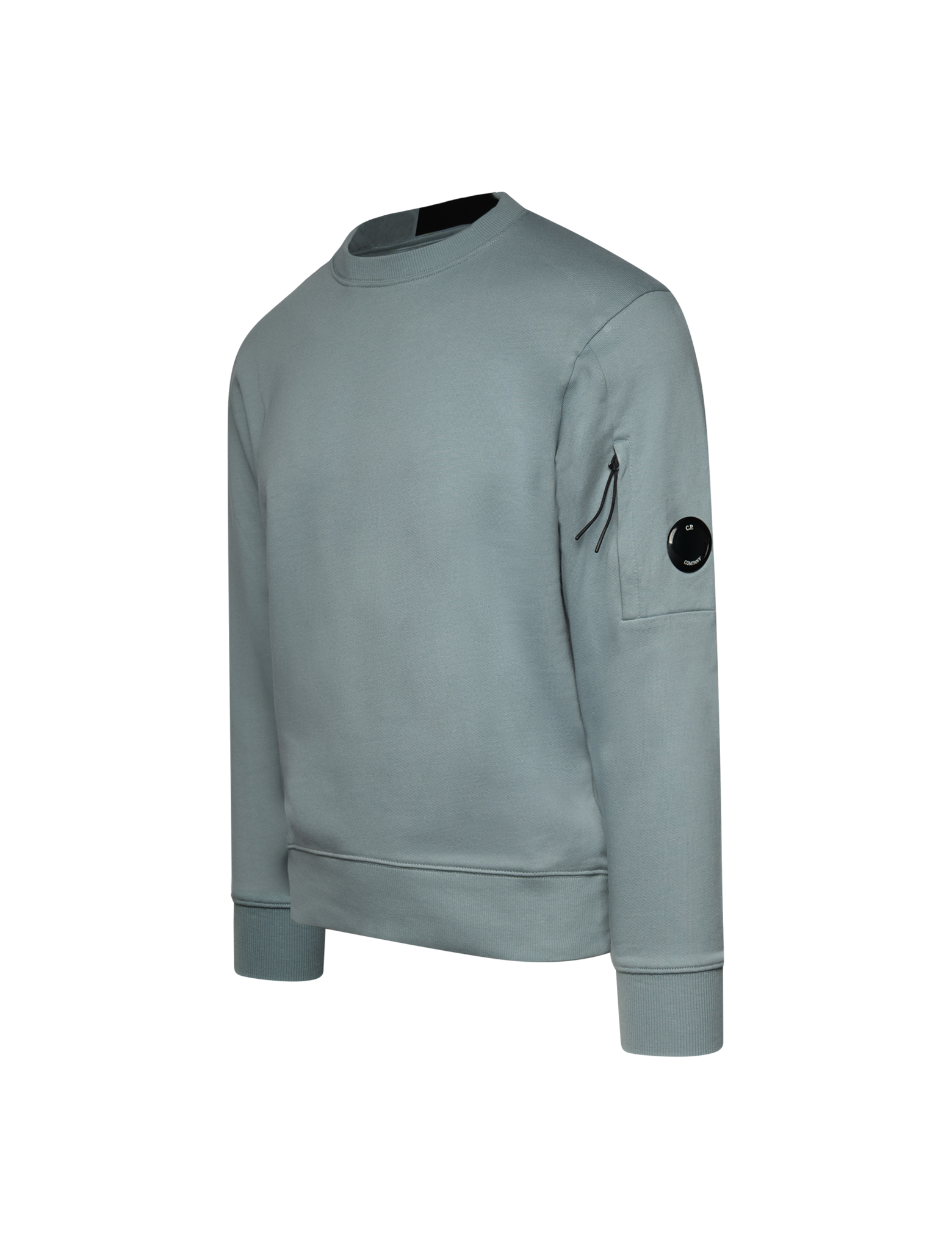 Diagonal raised fleece sweater