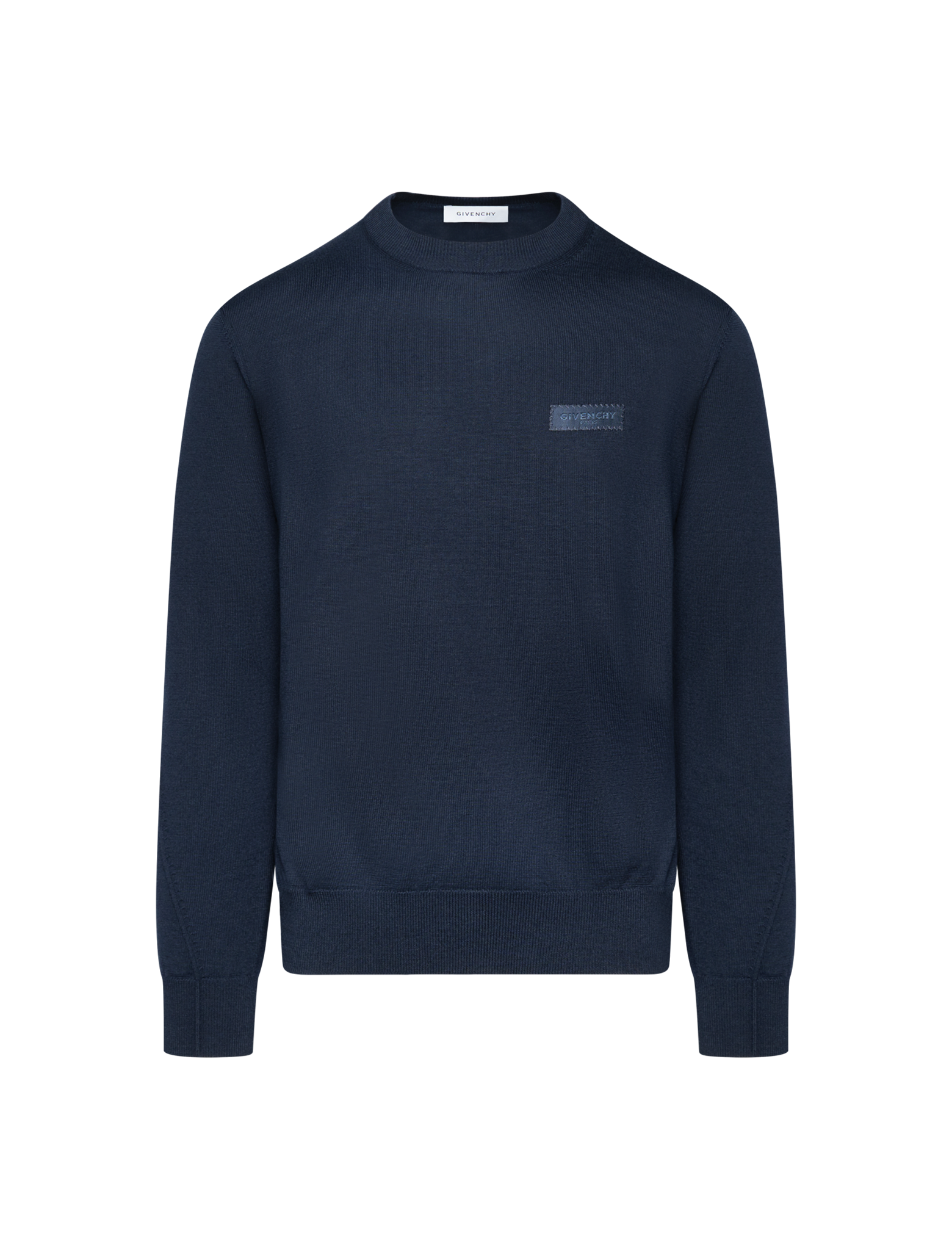 Gros grain logo wool knitwear