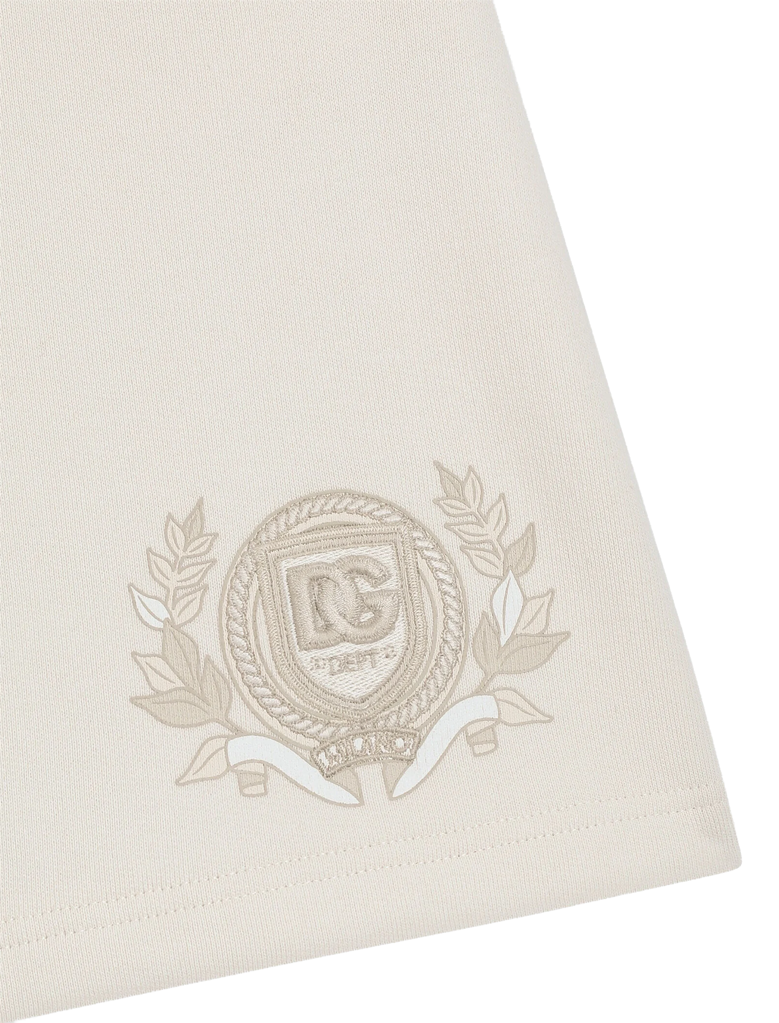 Embroidered logo fleece shorts