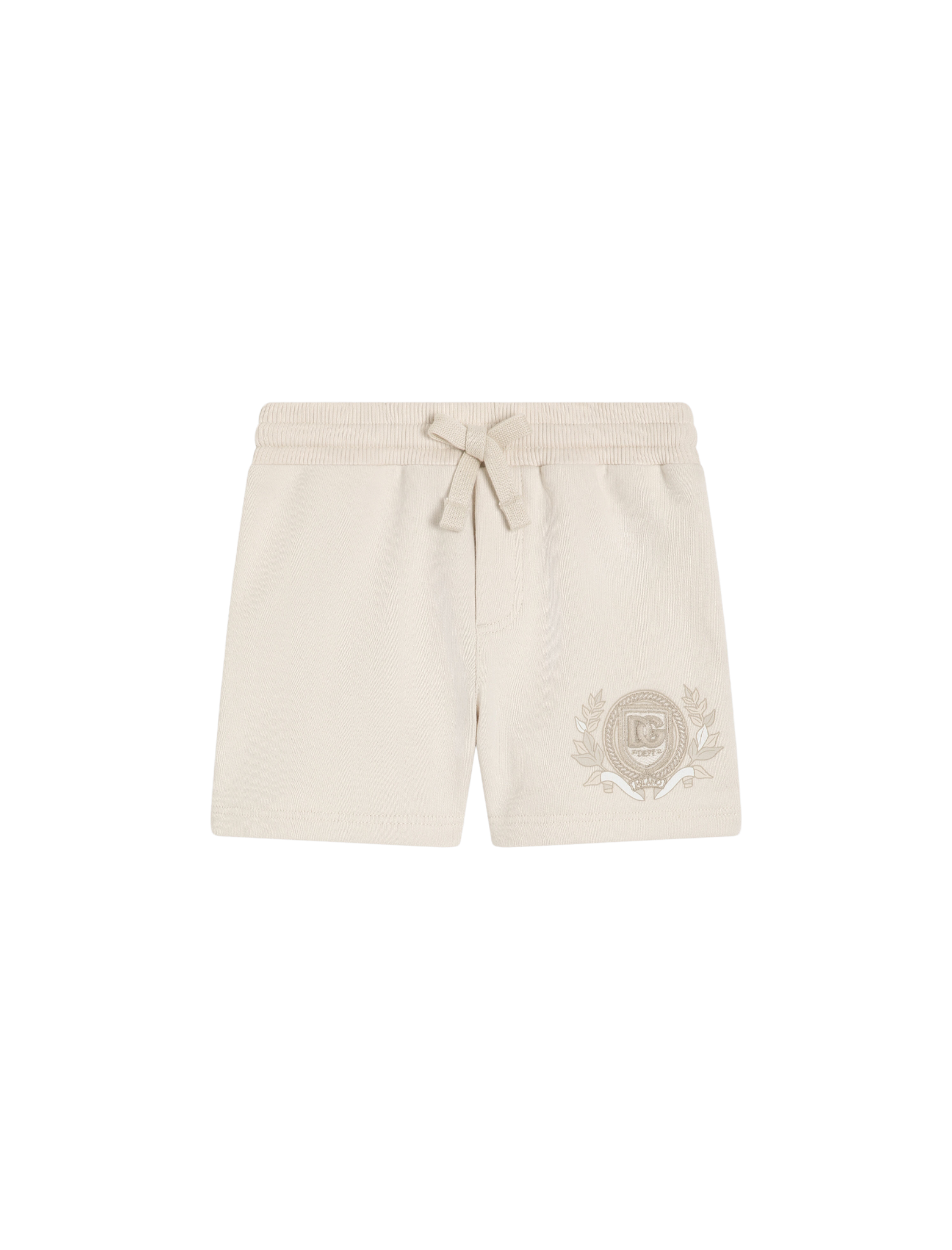 Embroidered logo fleece shorts