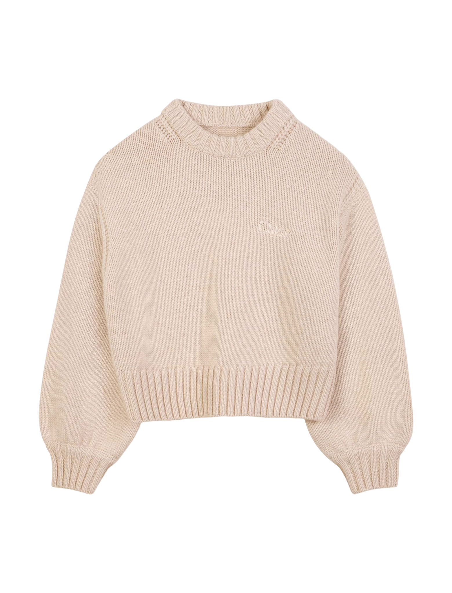 Embroidered logo knitwear
