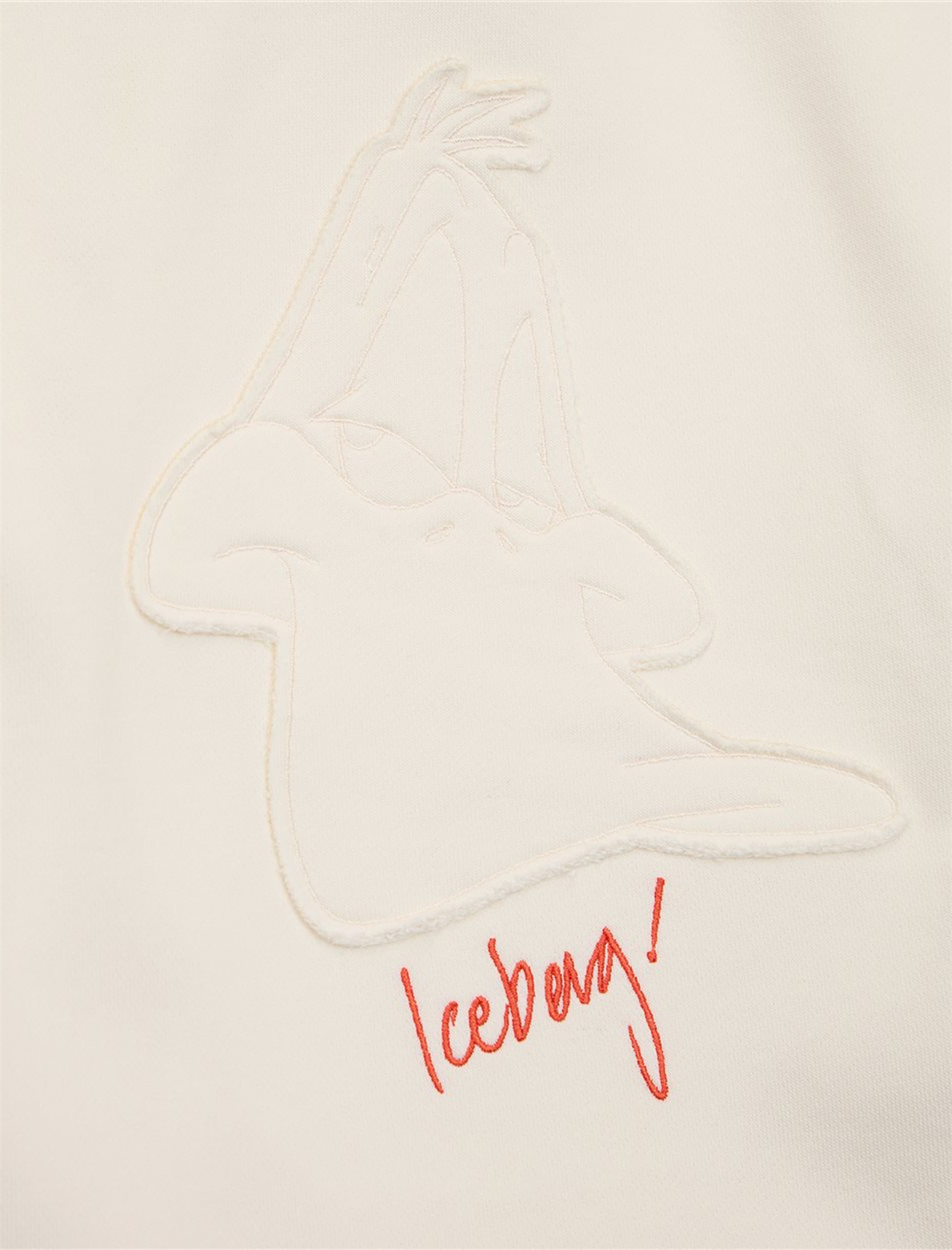 Embroidered logo print hoodie