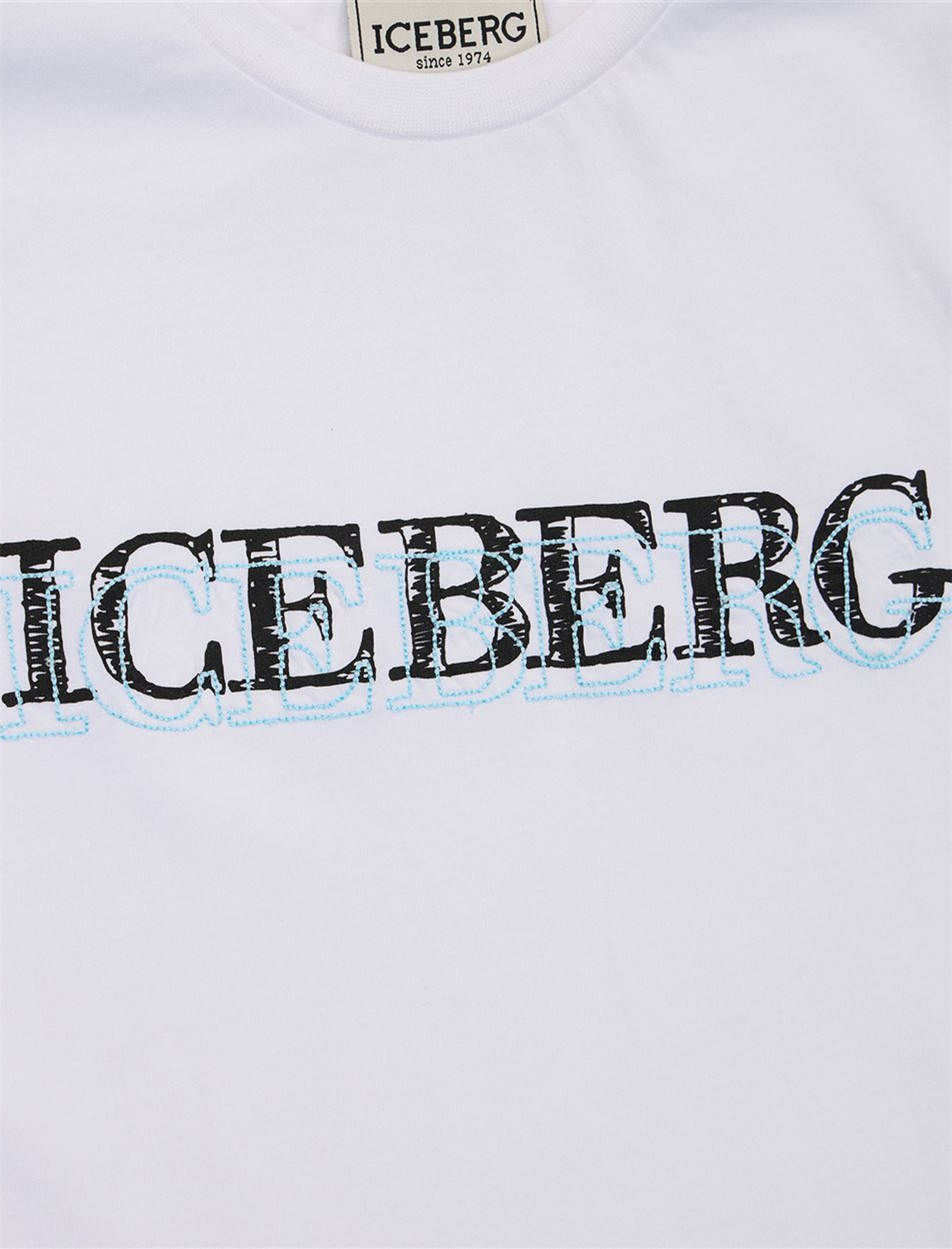 Embroidered logo print t-shirt