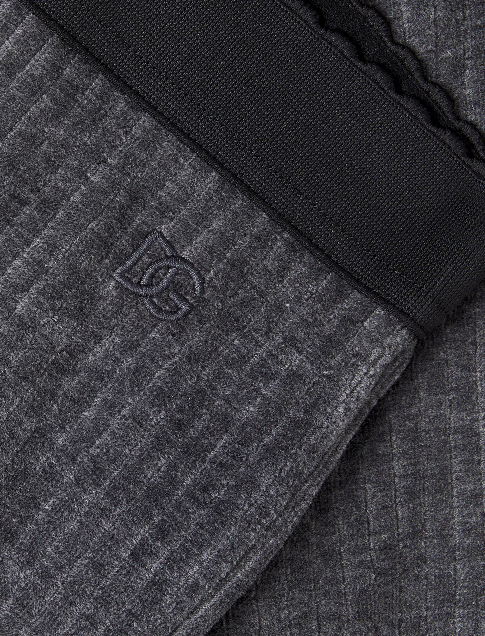 Flared ribbed velvet trousers