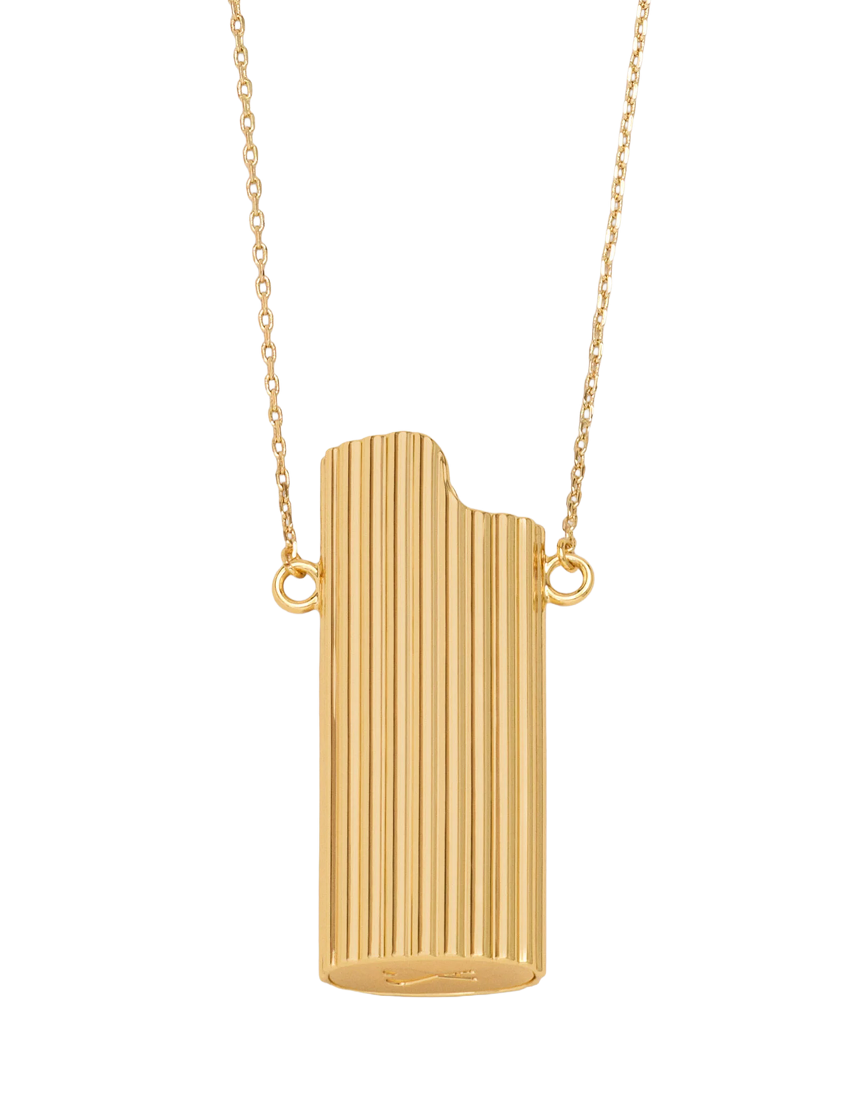 Gold brass lighter holder